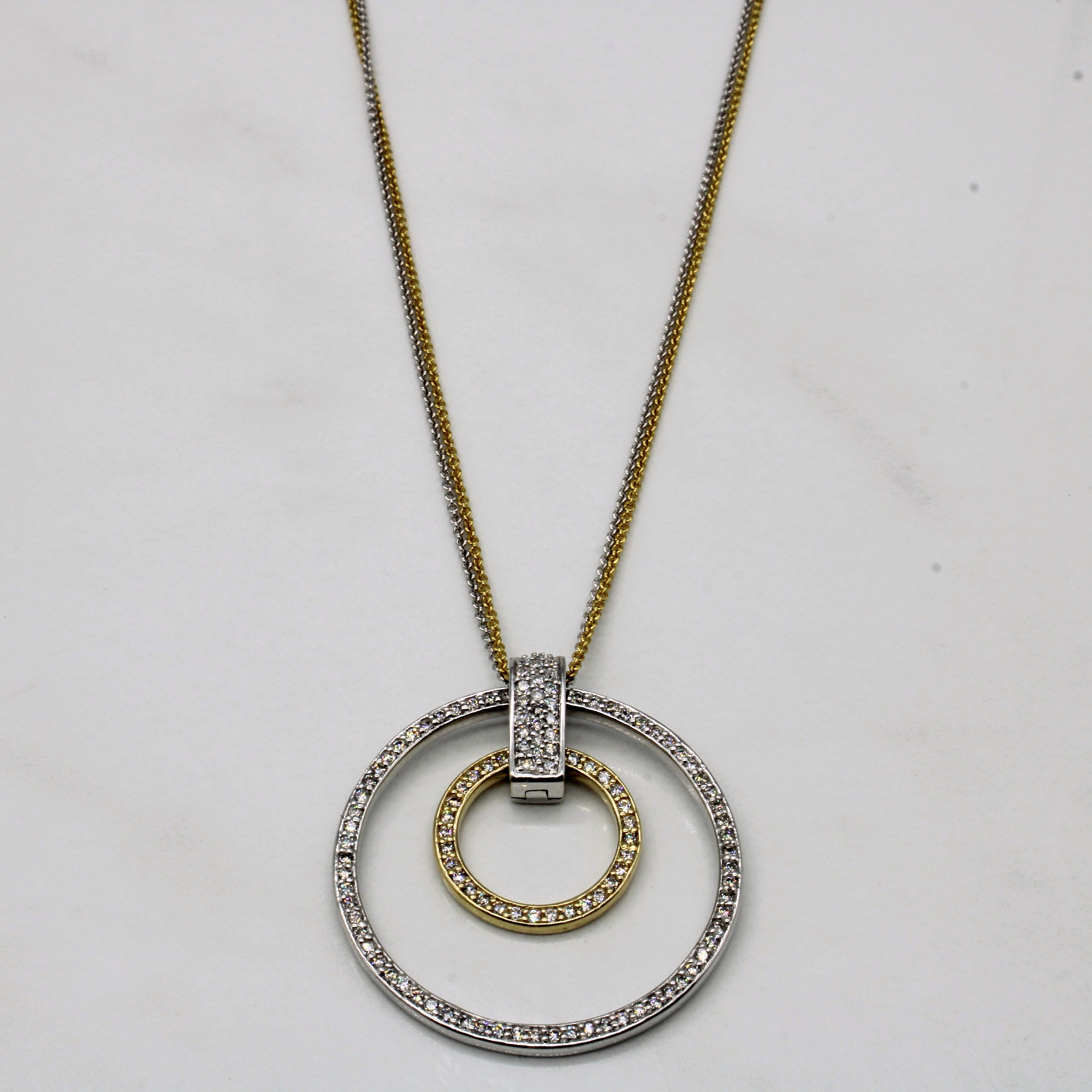 Effy' Two Toned Diamond Necklace | 0.65ctw | 18" |