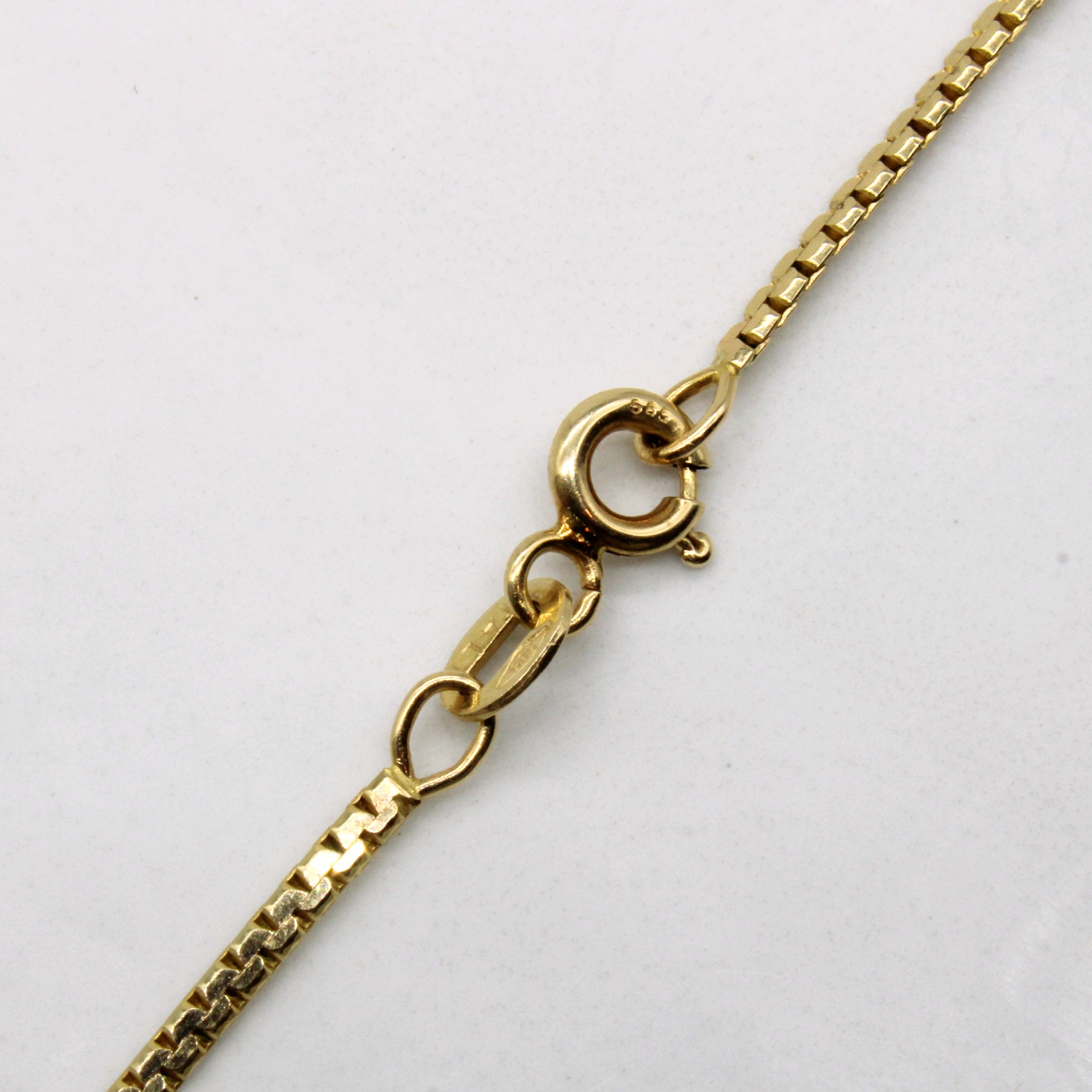Channel Set Diamond Necklace | 0.21ctw | 16" |
