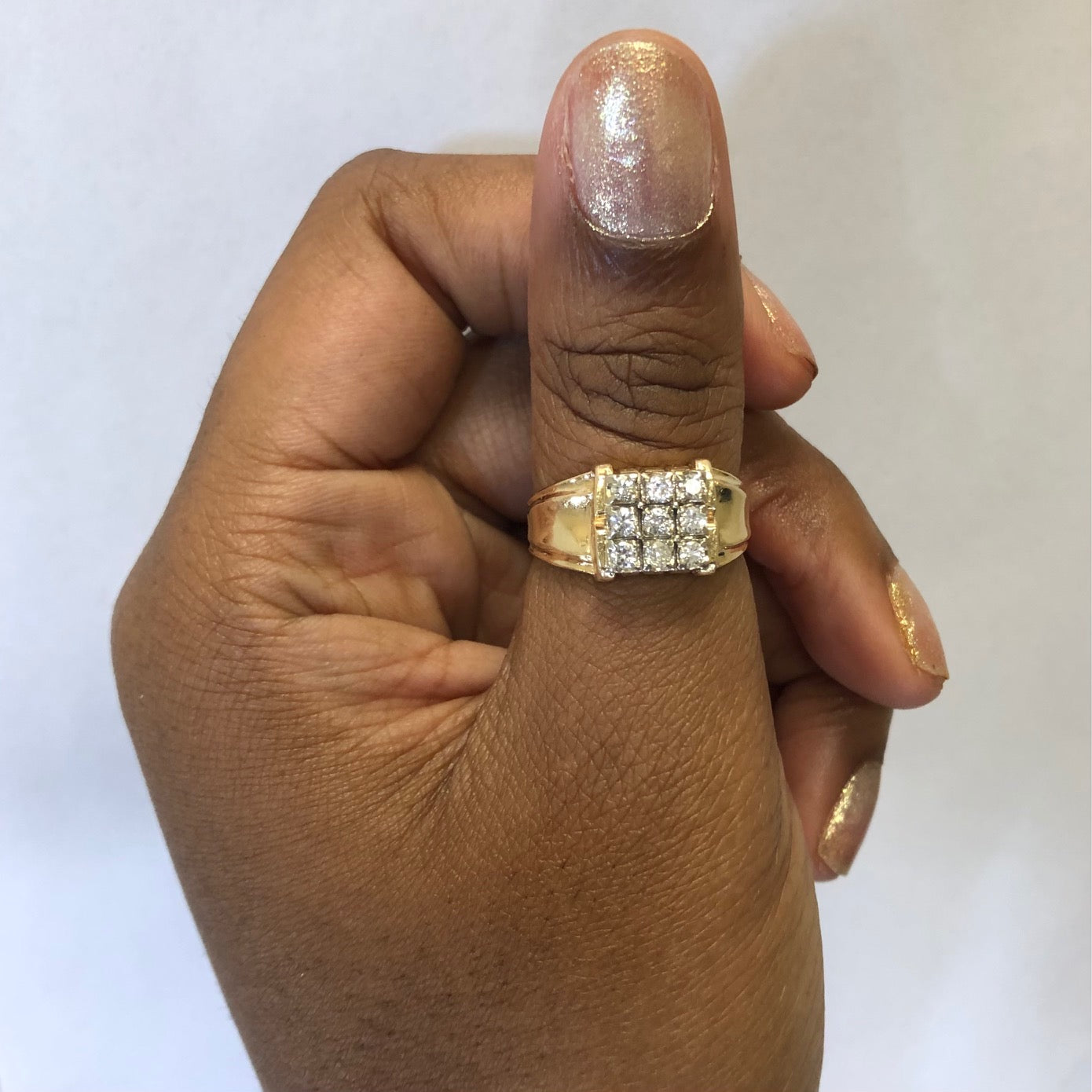 Cluster Grid Diamond Ring | 0.45ctw | SZ 10.25 |