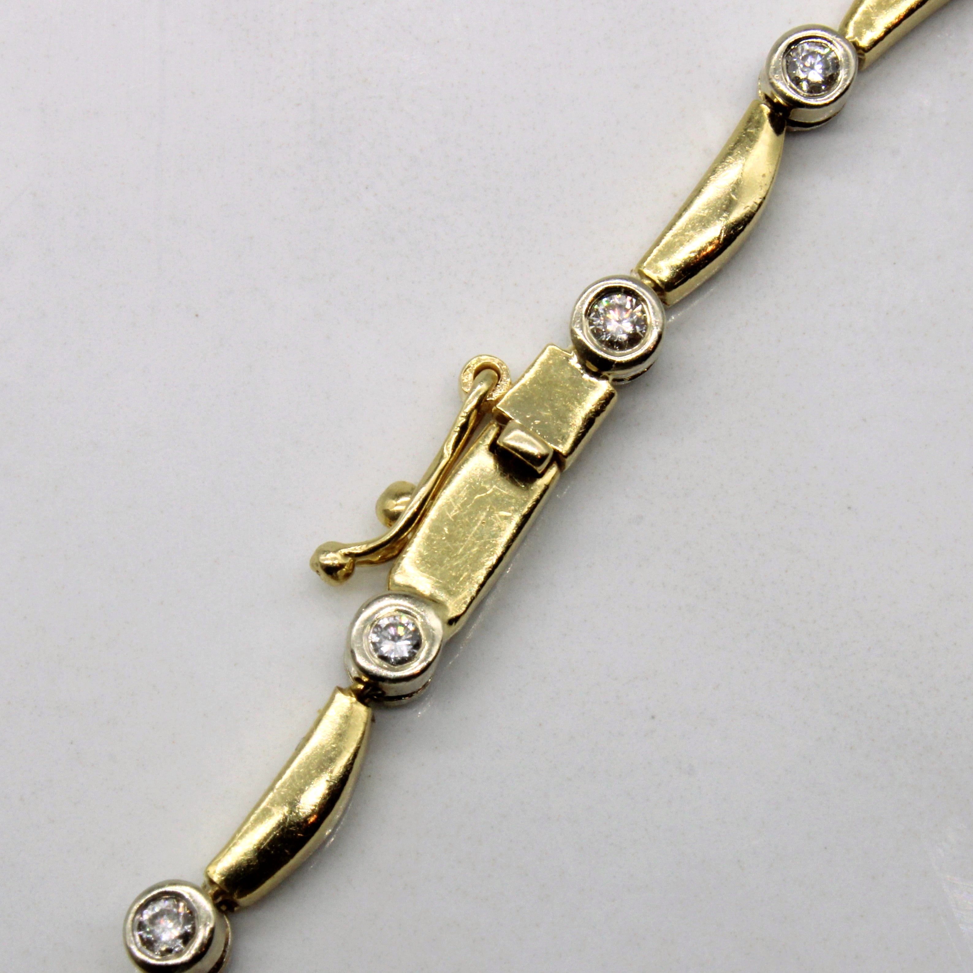 Diamond Link Bracelet | 0.40ctw | 7.5" |