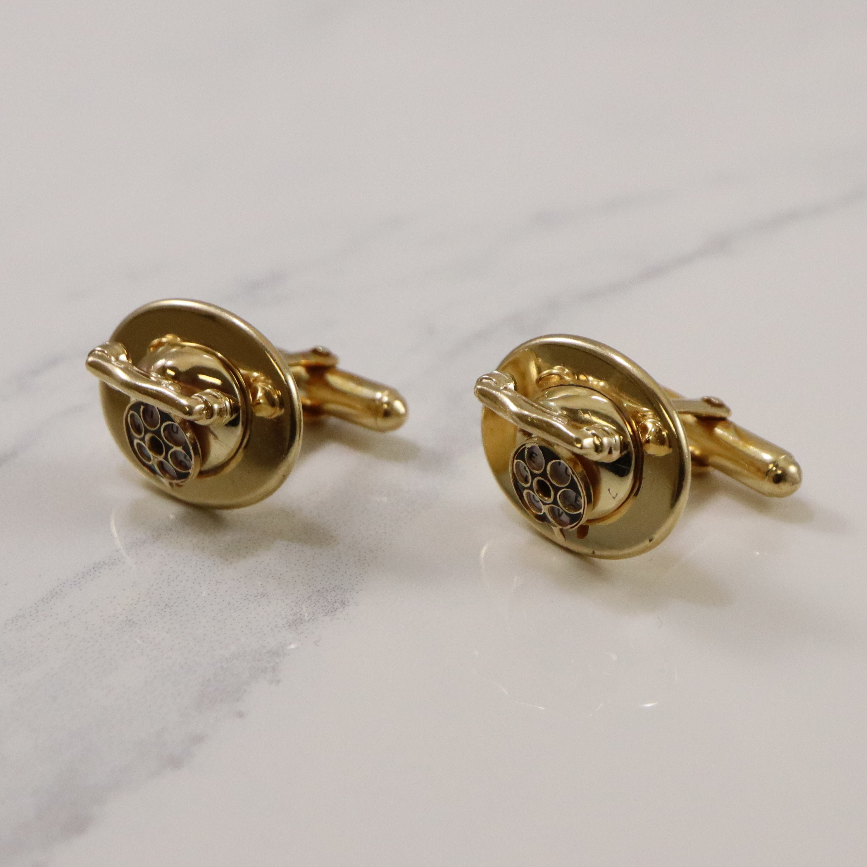 1940s Rotary Phone 'I Love You' Cufflinks |