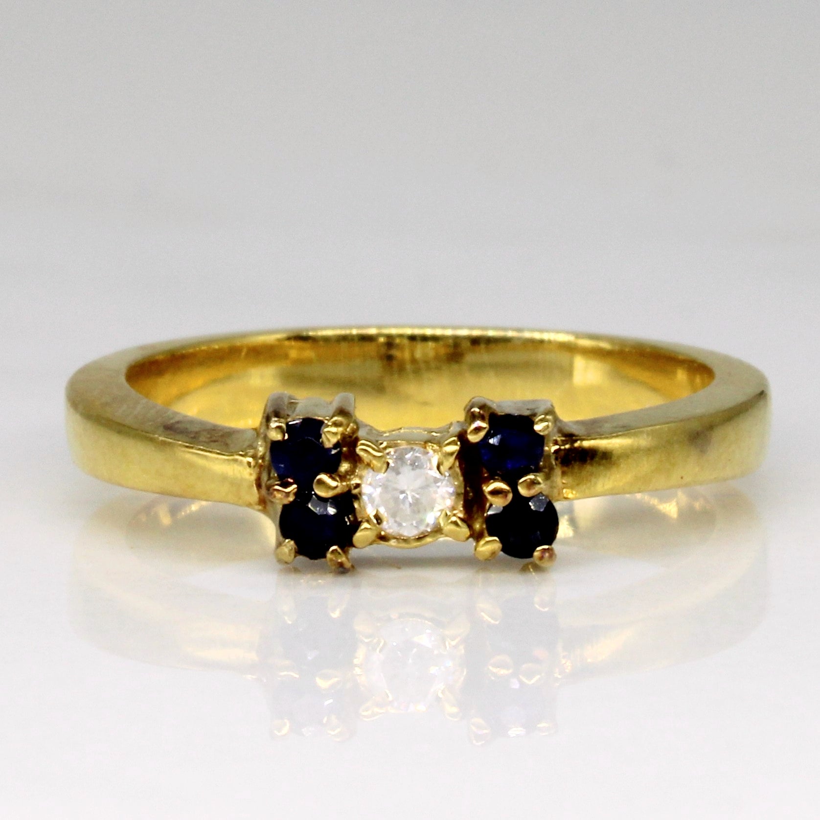 Sapphire & Diamond Ring | 0.10ctw, 0.05ct | SZ 6 |