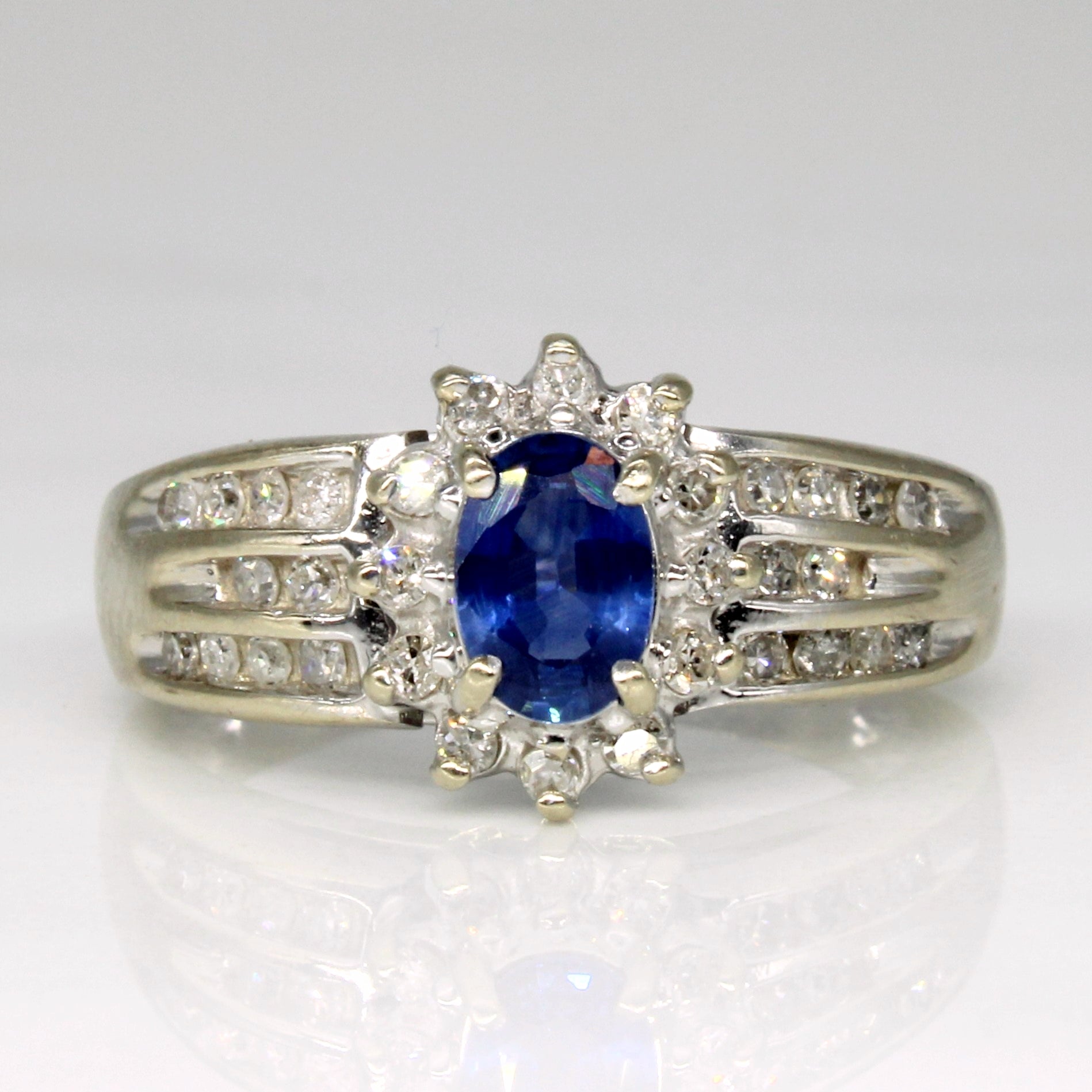 Sapphire & Diamond Engagement Ring | 0.46ct, 0.30ctw | SZ 6.25 |