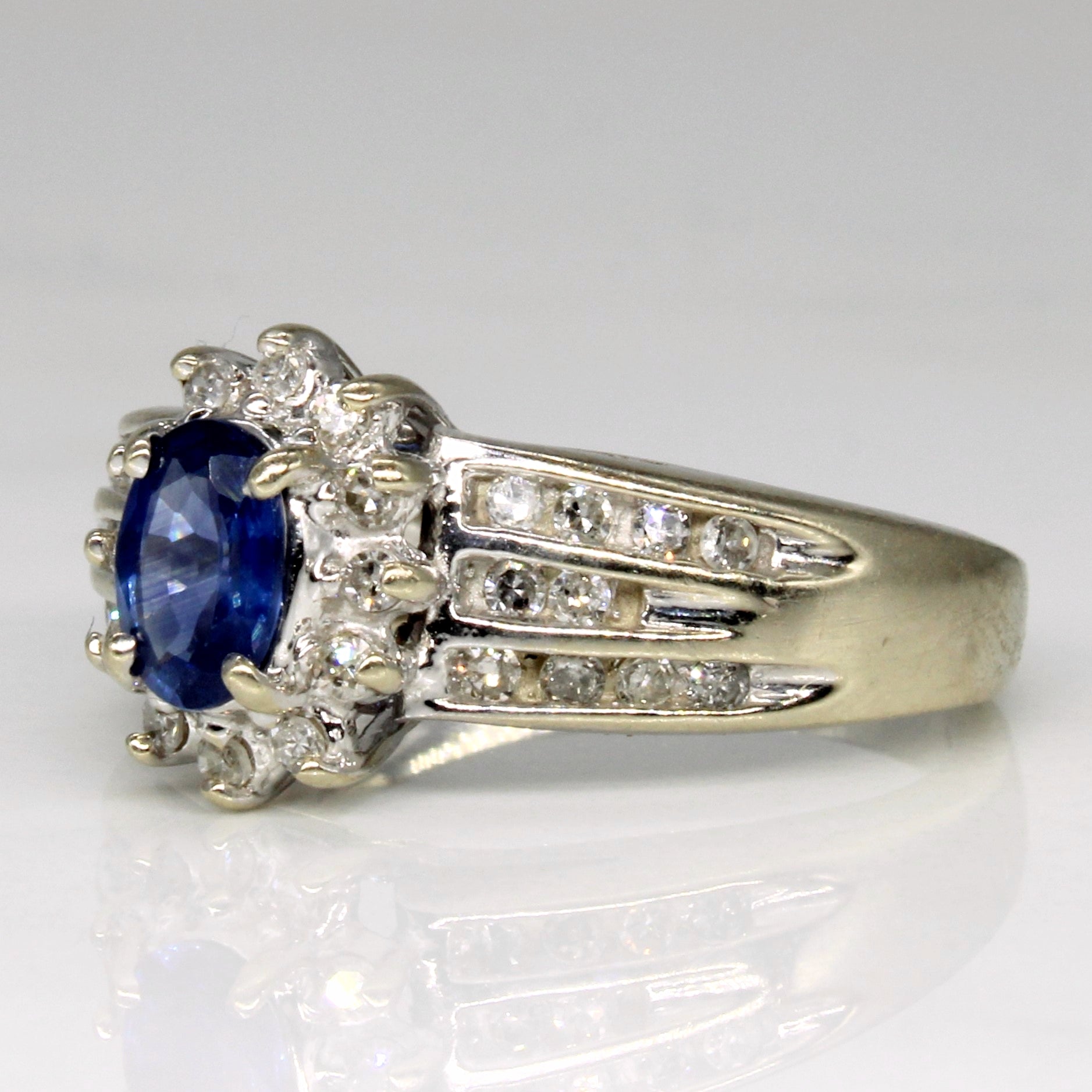 Sapphire & Diamond Engagement Ring | 0.46ct, 0.30ctw | SZ 6.25 |