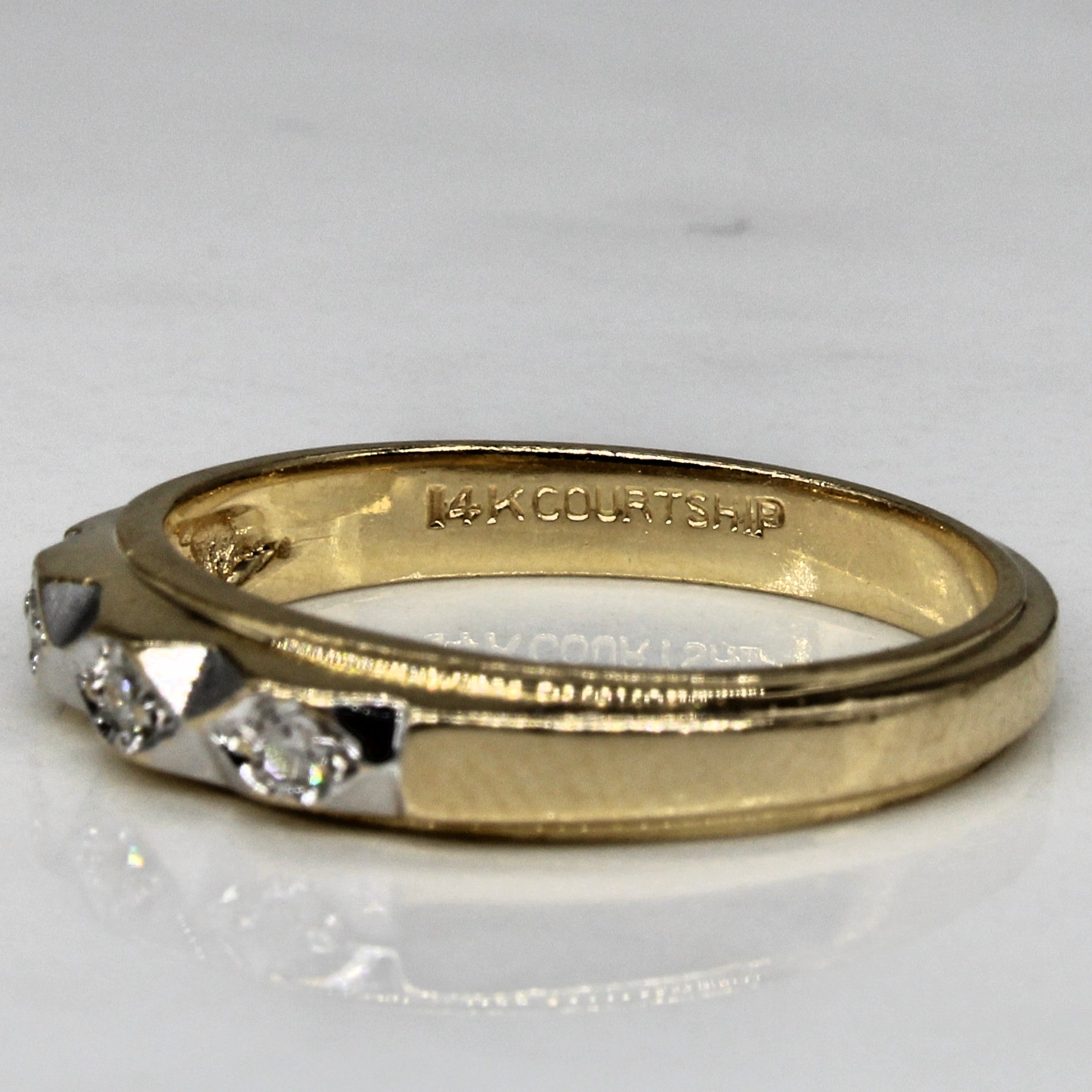 1930s Diamond Three Stone Ring | 0.03ctw | SZ 6 |