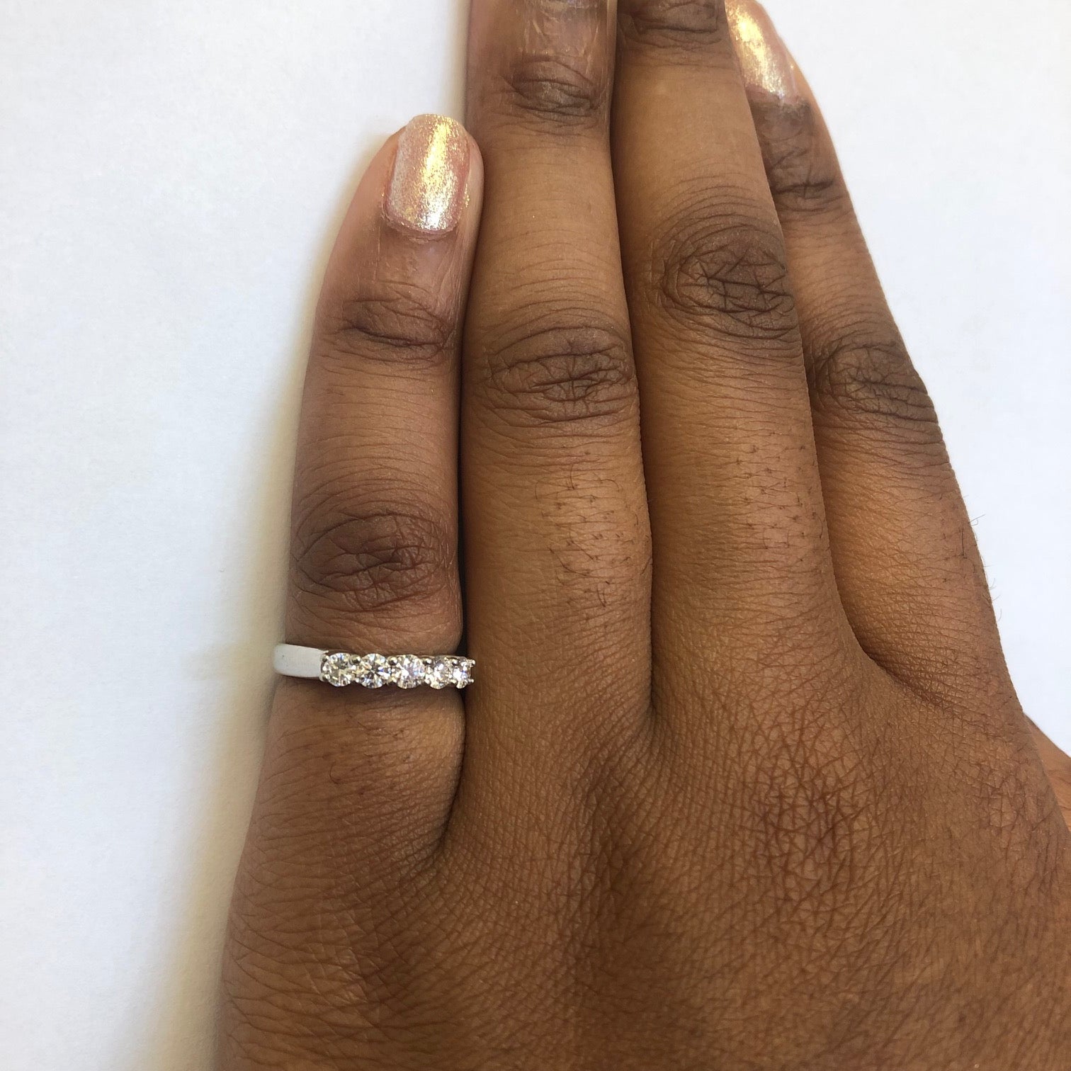 Bague sertie de diamants à griffes | 0,50 ct | Taille 5,5 |