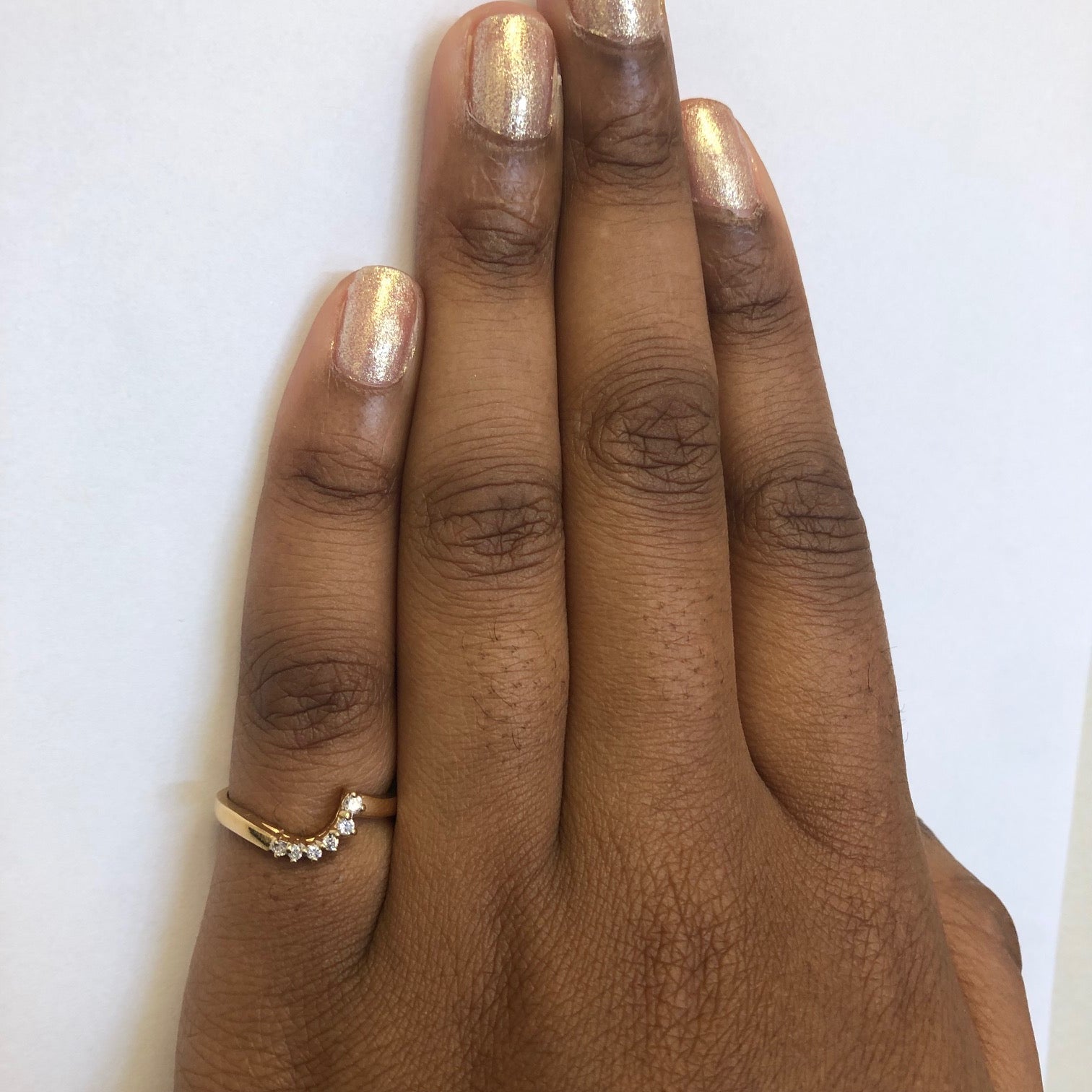 Diamond Contour Ring | 0.12ctw | SZ 6.5 |