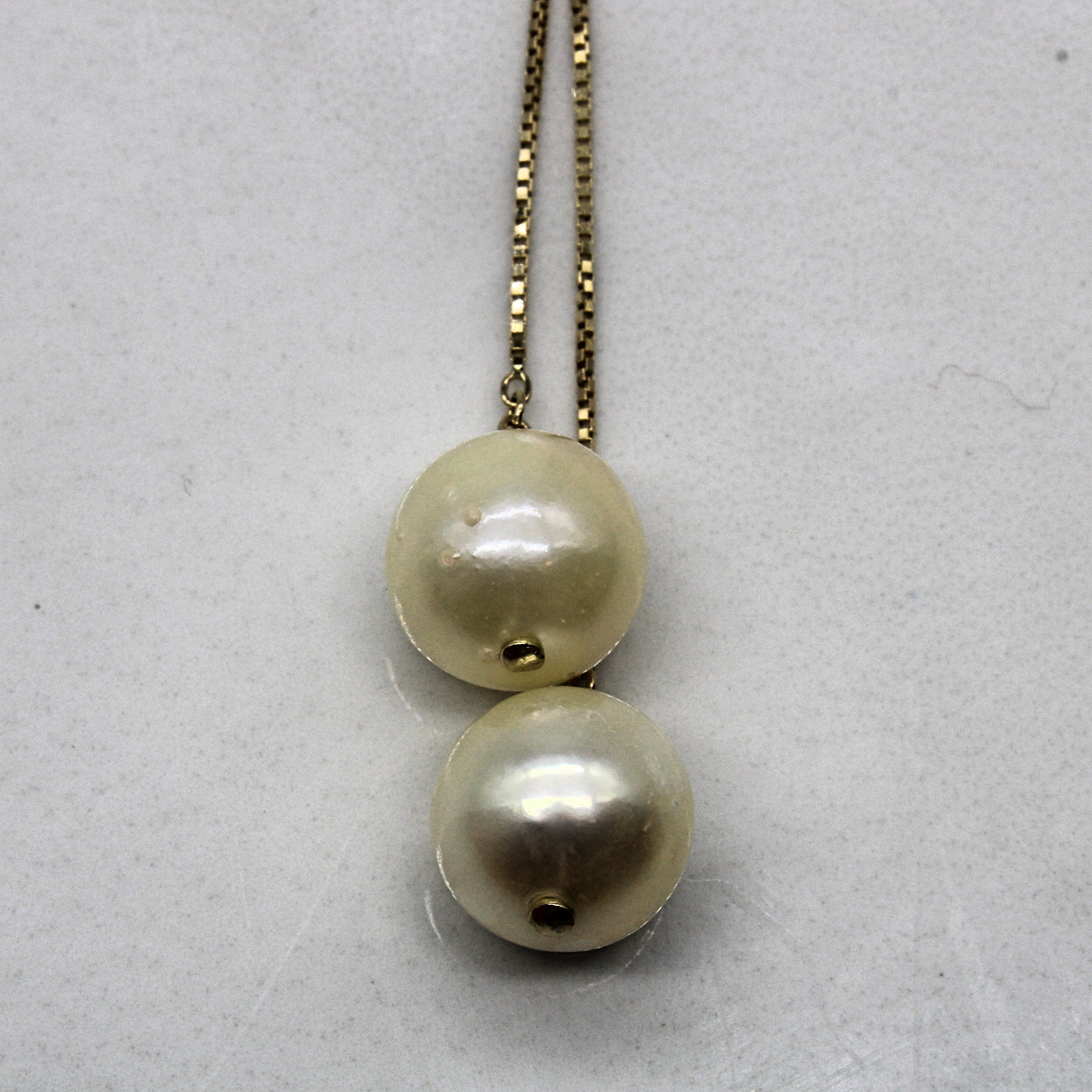 Pearl Lariat Style Necklace | 17" |