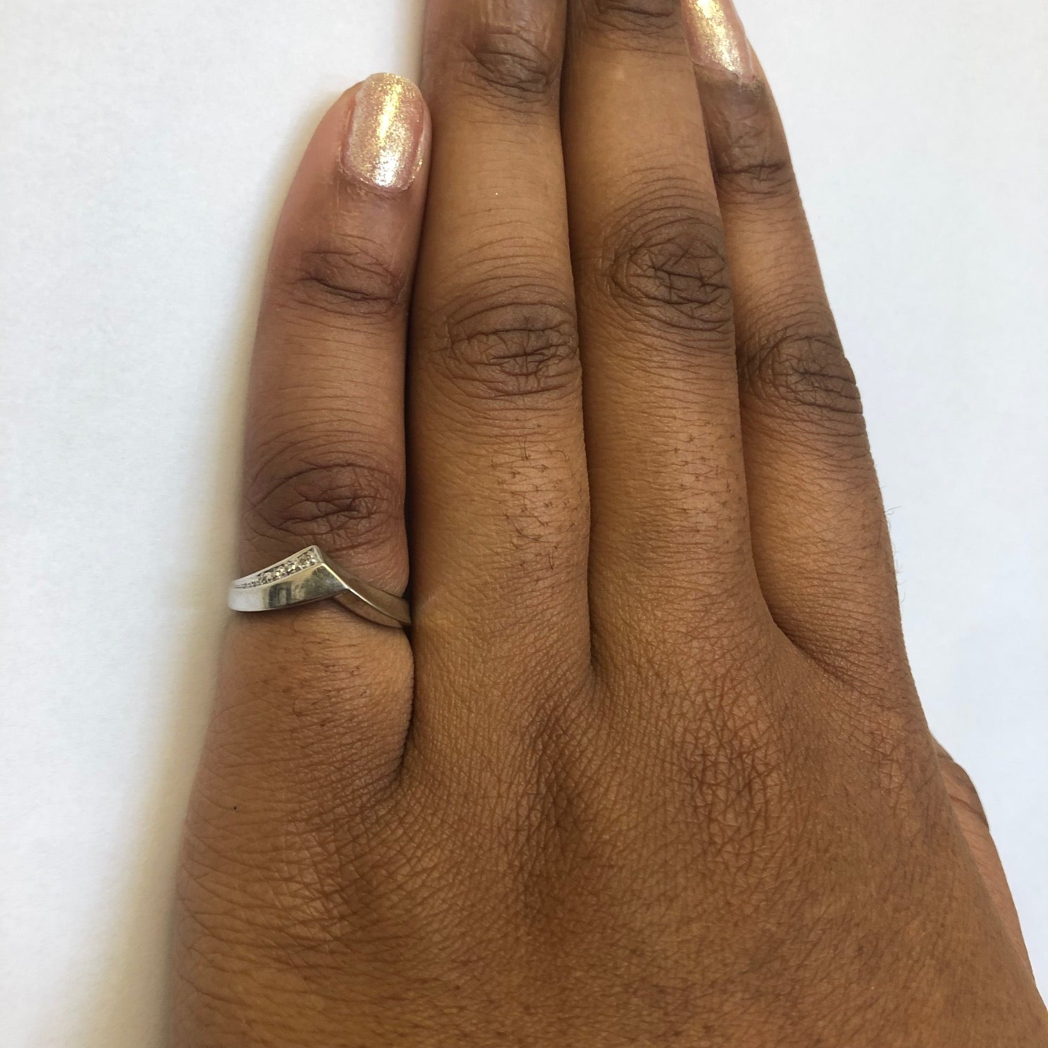 Diamond Chevron Ring | 0.03ctw | SZ 5.25 |