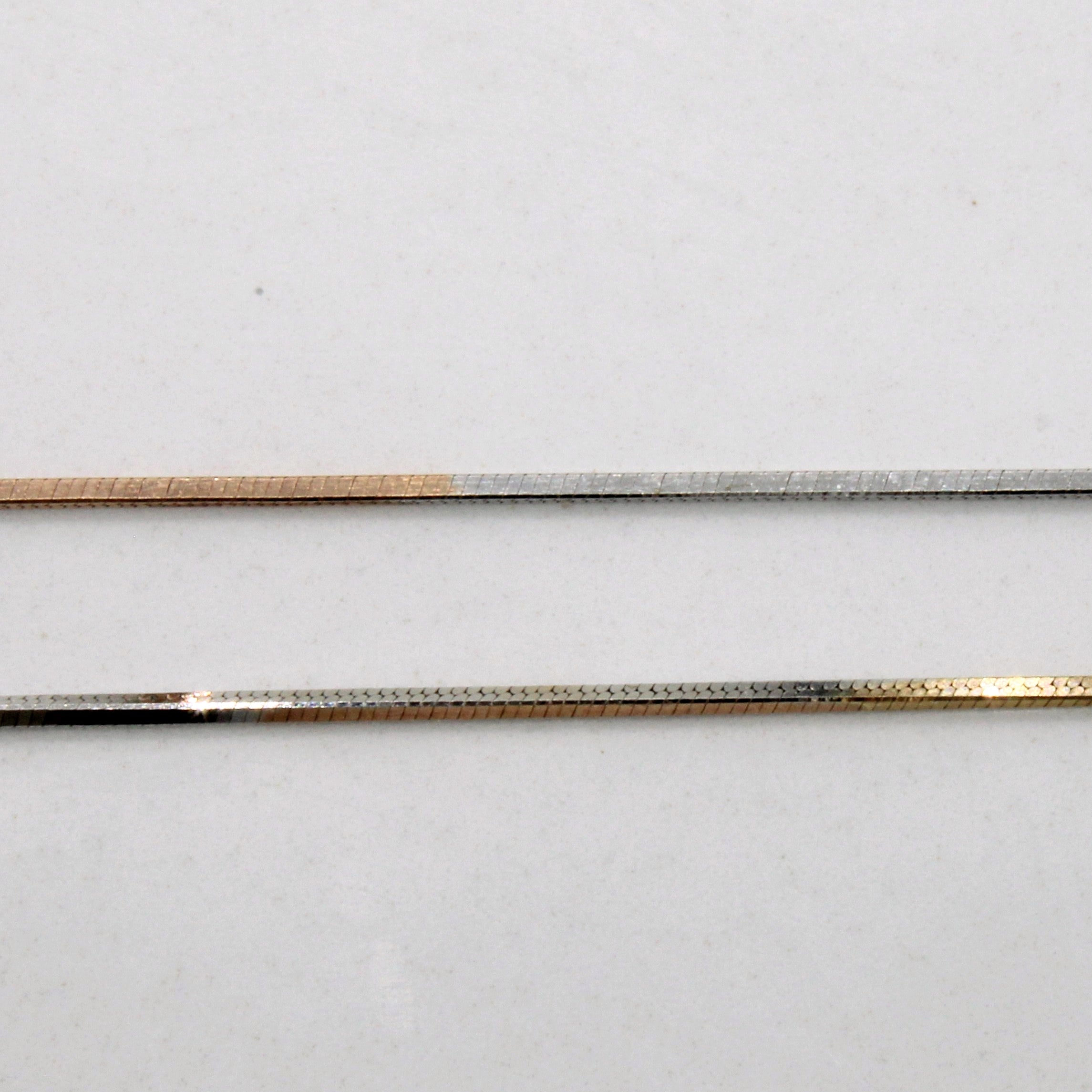 Collier en or multicolore 18 carats | 40,6 cm |