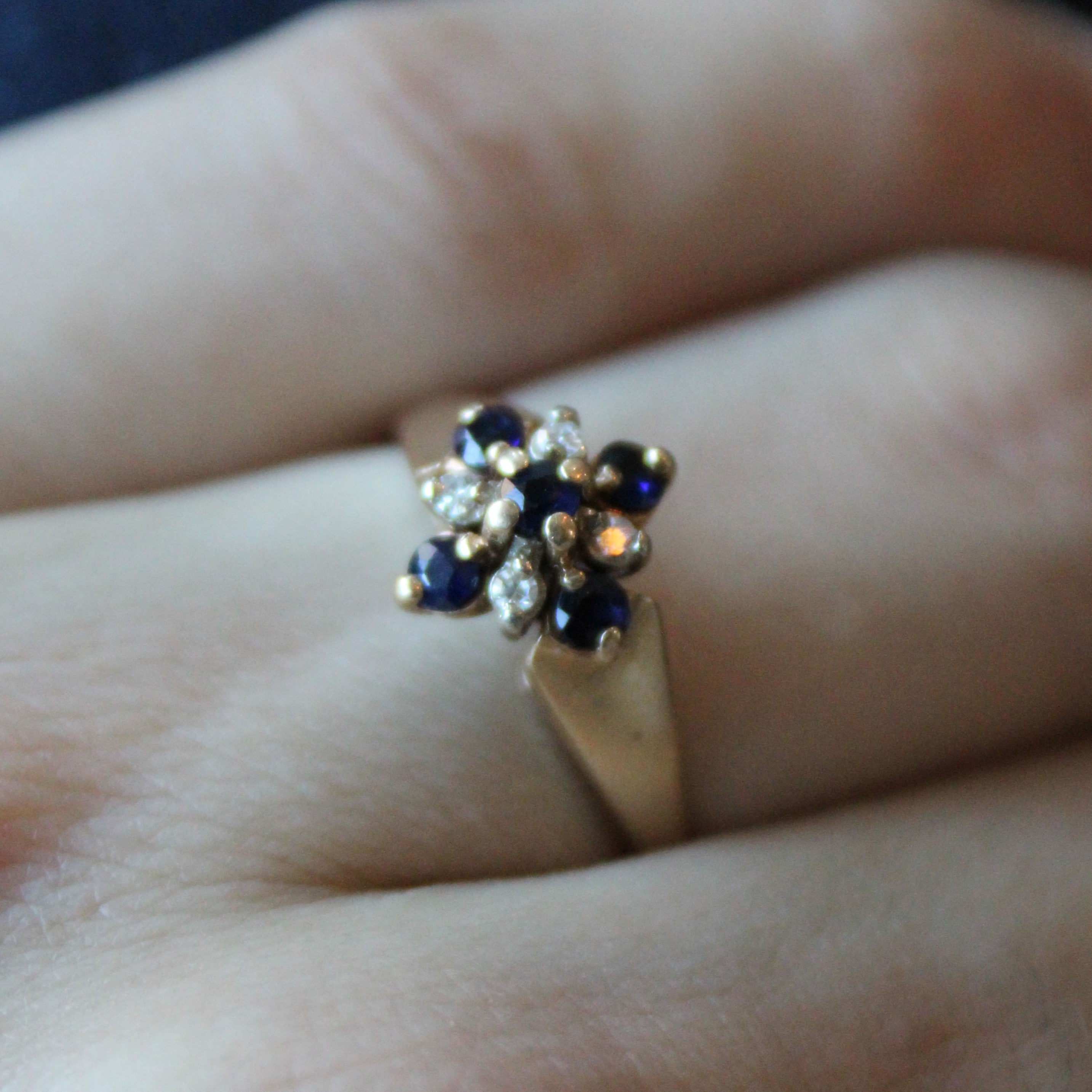 Sapphire & Diamond Ring | 0.25ctw, 0.04ctw | SZ 7.75 |