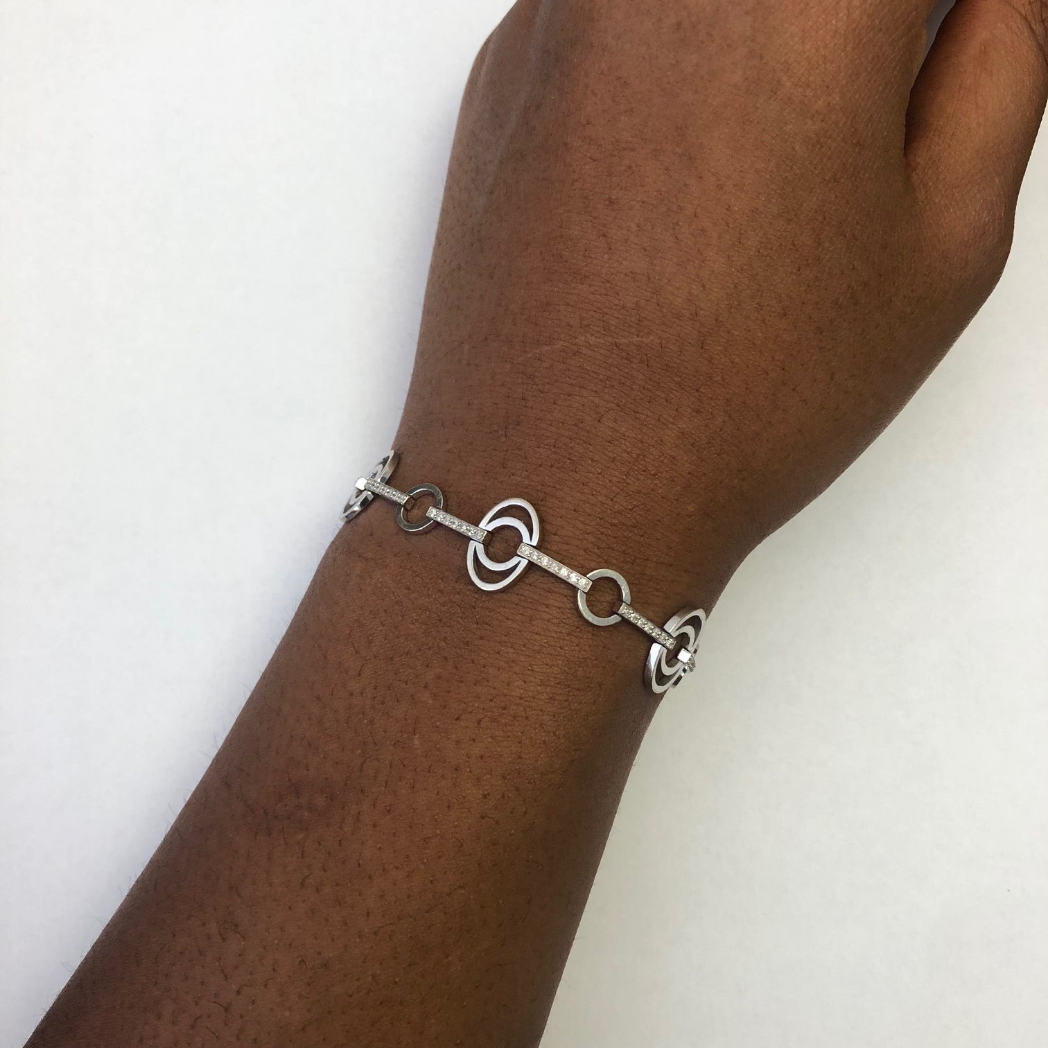 Diamond Open Work Bracelet | 0.38ctw | 7.75" |