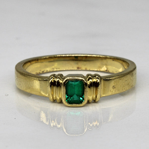 Synthetic Emerald Ring | 0.20ct | SZ 7.75 |