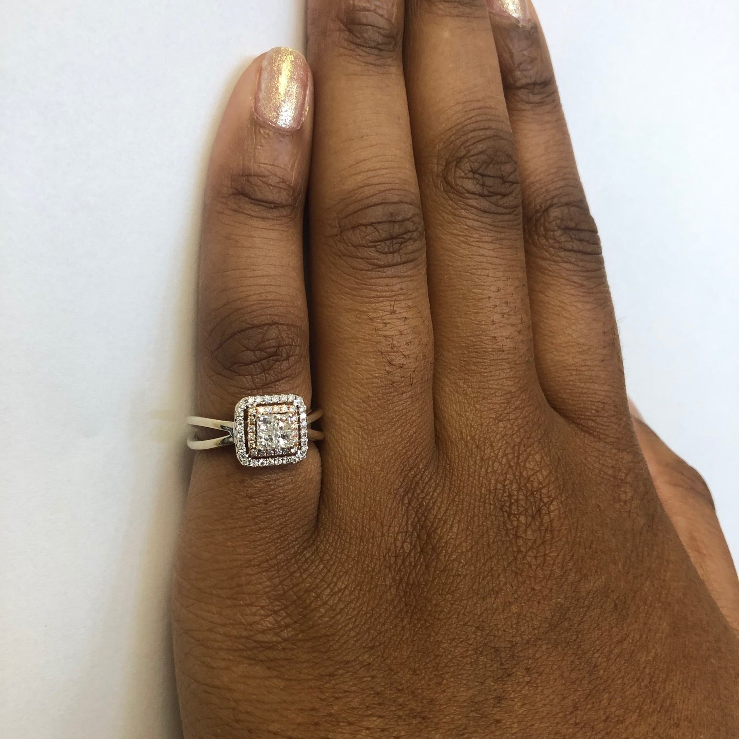 Diamond Grid Split Shank Ring | 0.48ctw | SZ 6.5 |