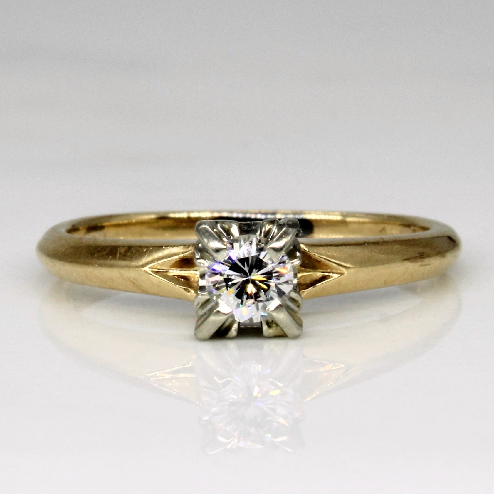 Diamond High Set Engagement Ring | 0.15ct | SZ 5 |