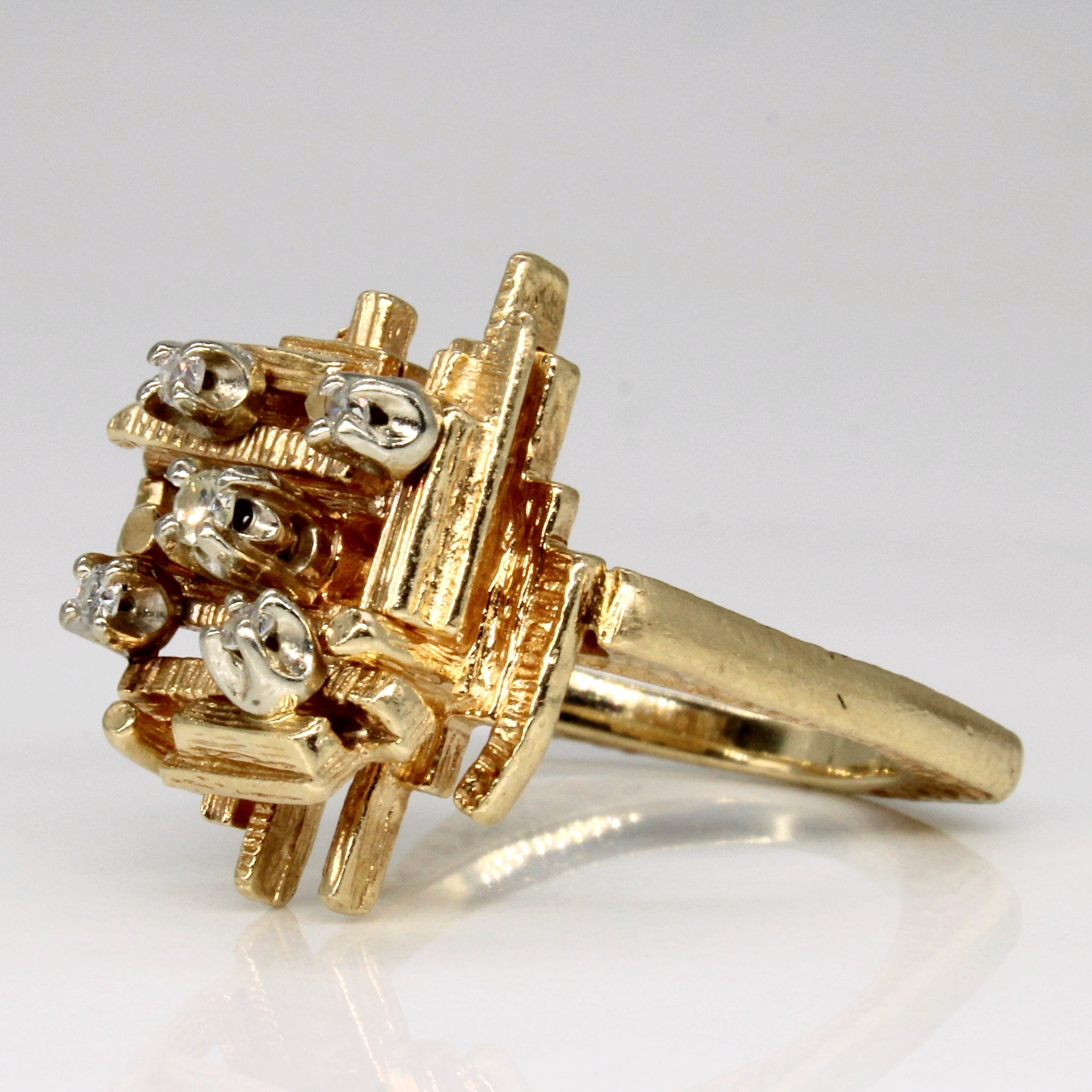 Diamond Abstract Ring | 0.09ctw | SZ 5.25 |