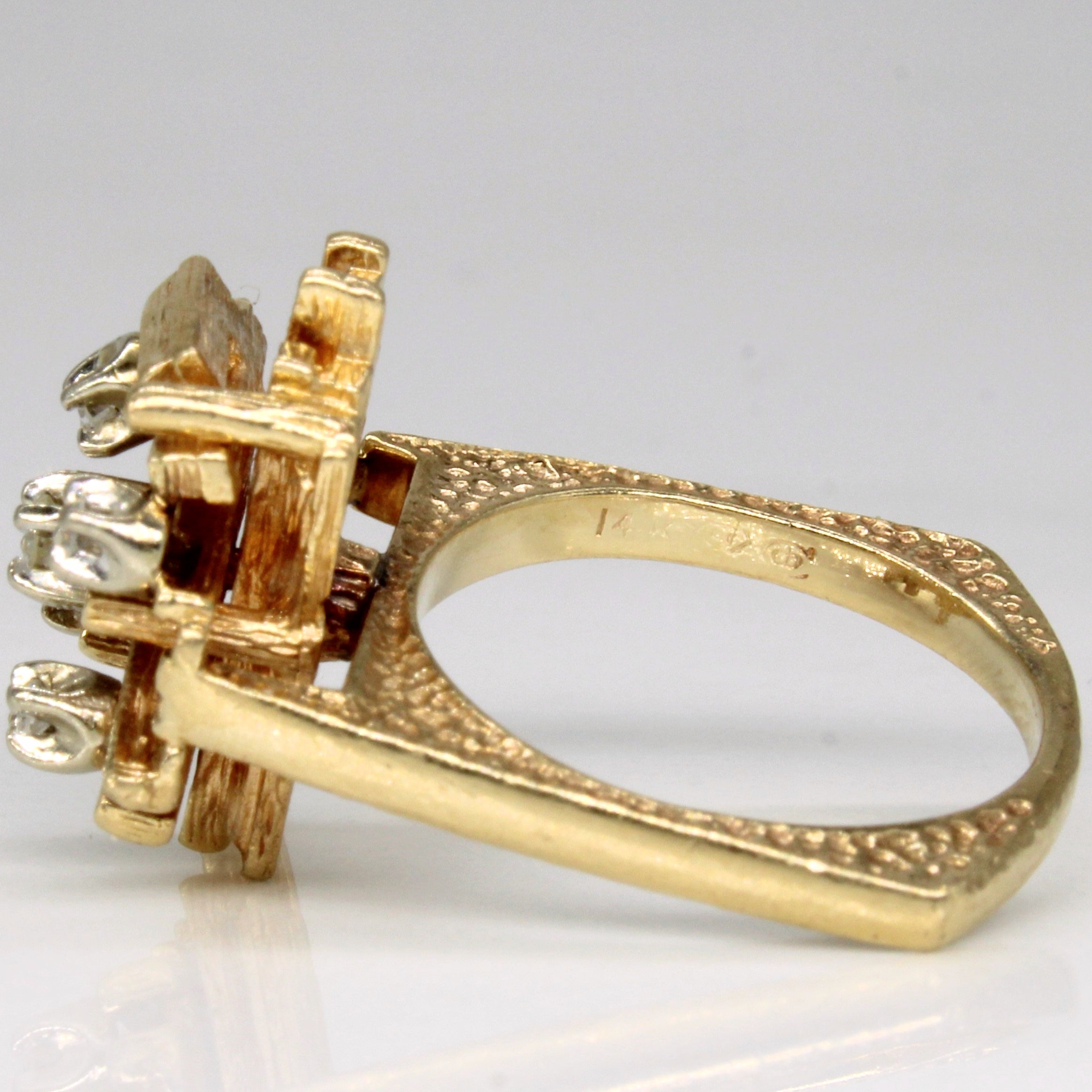 Diamond Abstract Ring | 0.09ctw | SZ 5.25 |