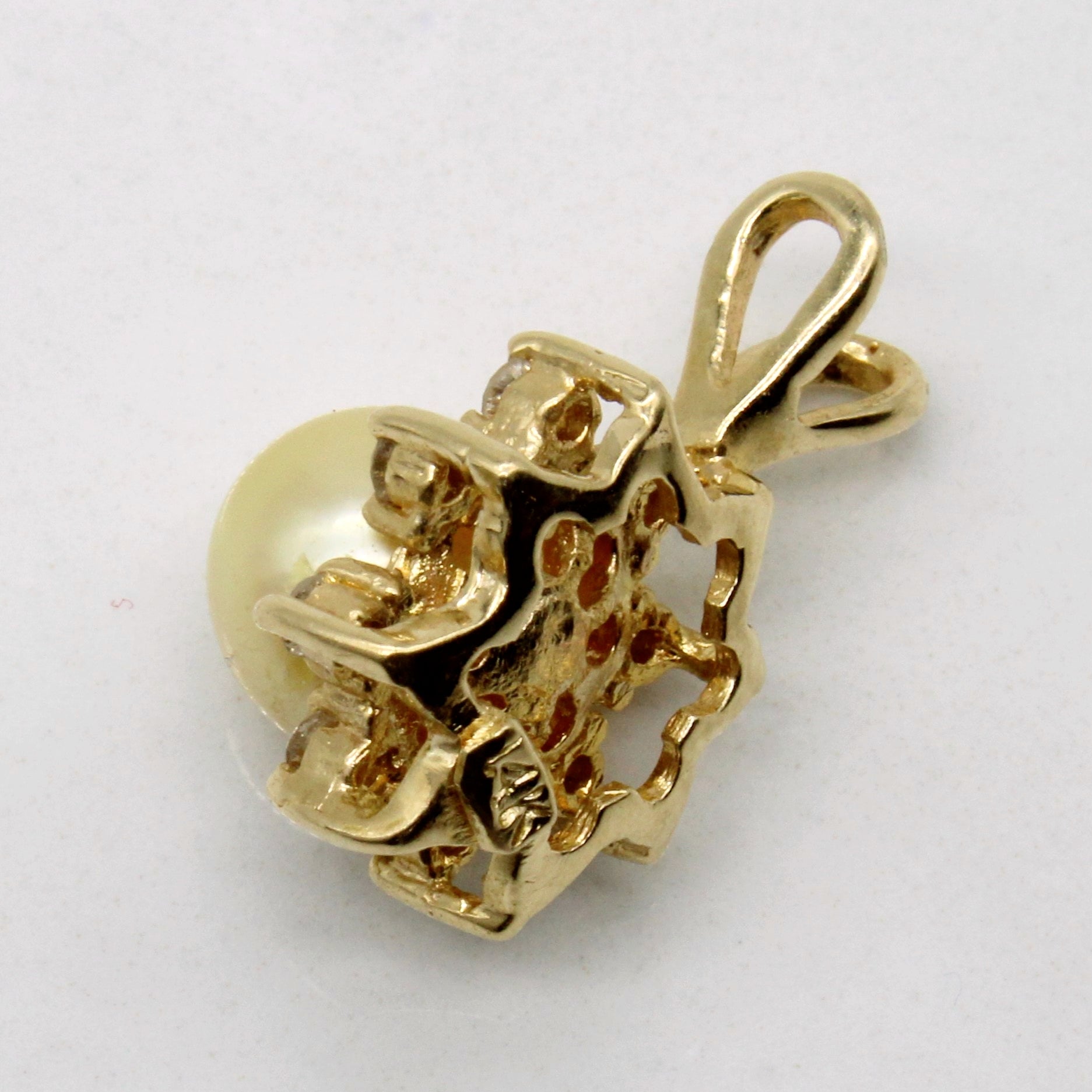 Pearl & Diamond Pendant | 0.08ctw |
