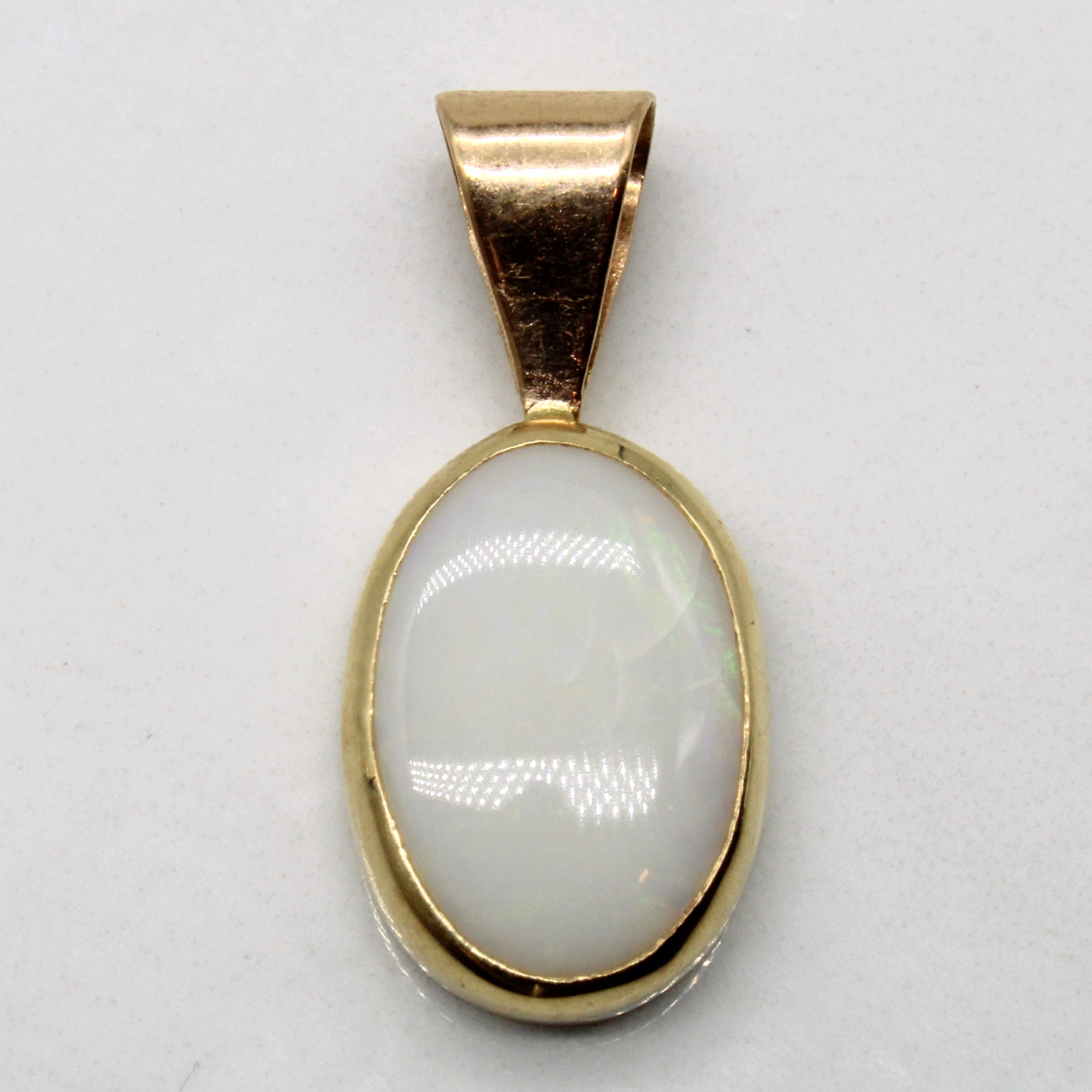 Bezel Set Opal Pendant | 2.30ct |