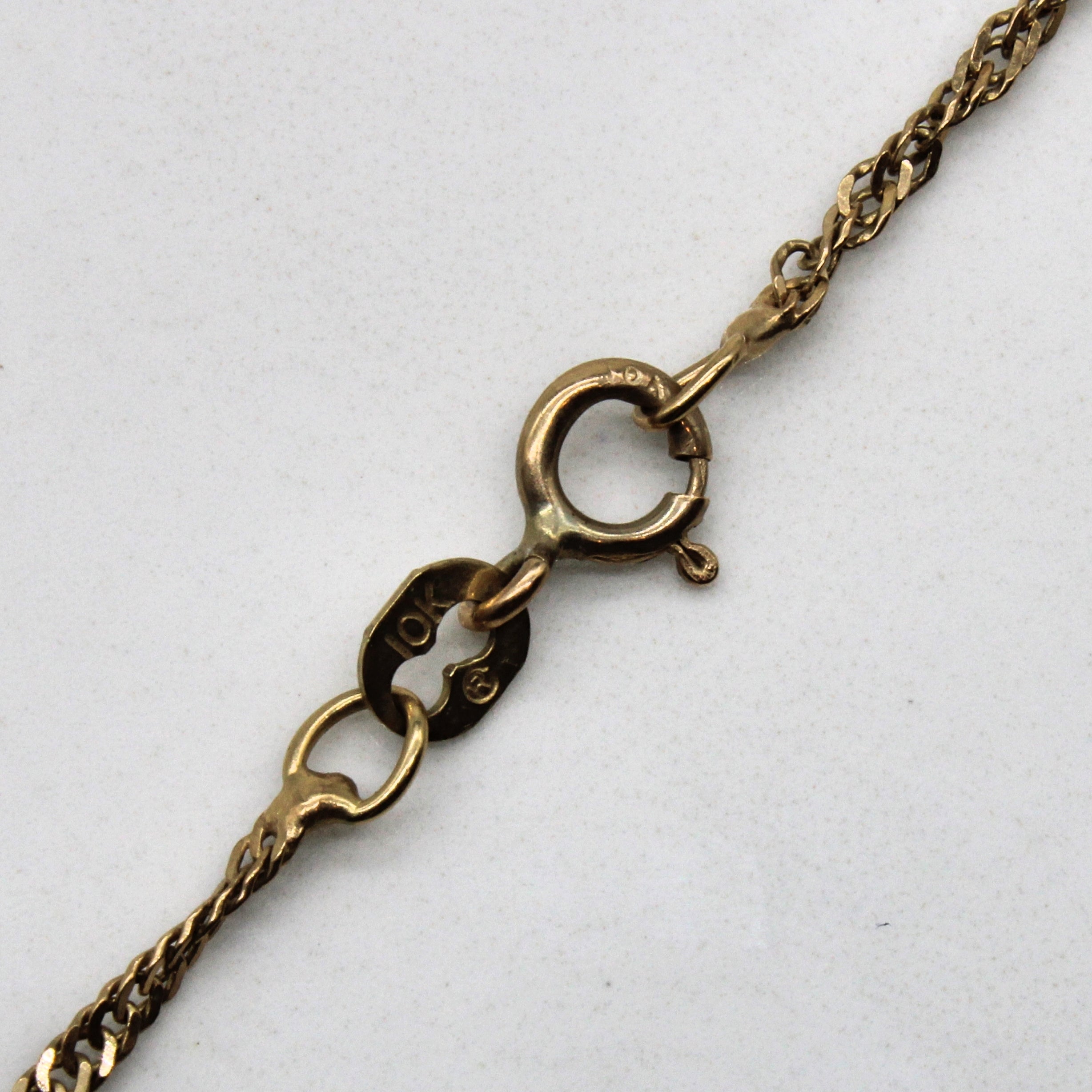 10k Yellow Gold Singapore Chain | 21" |