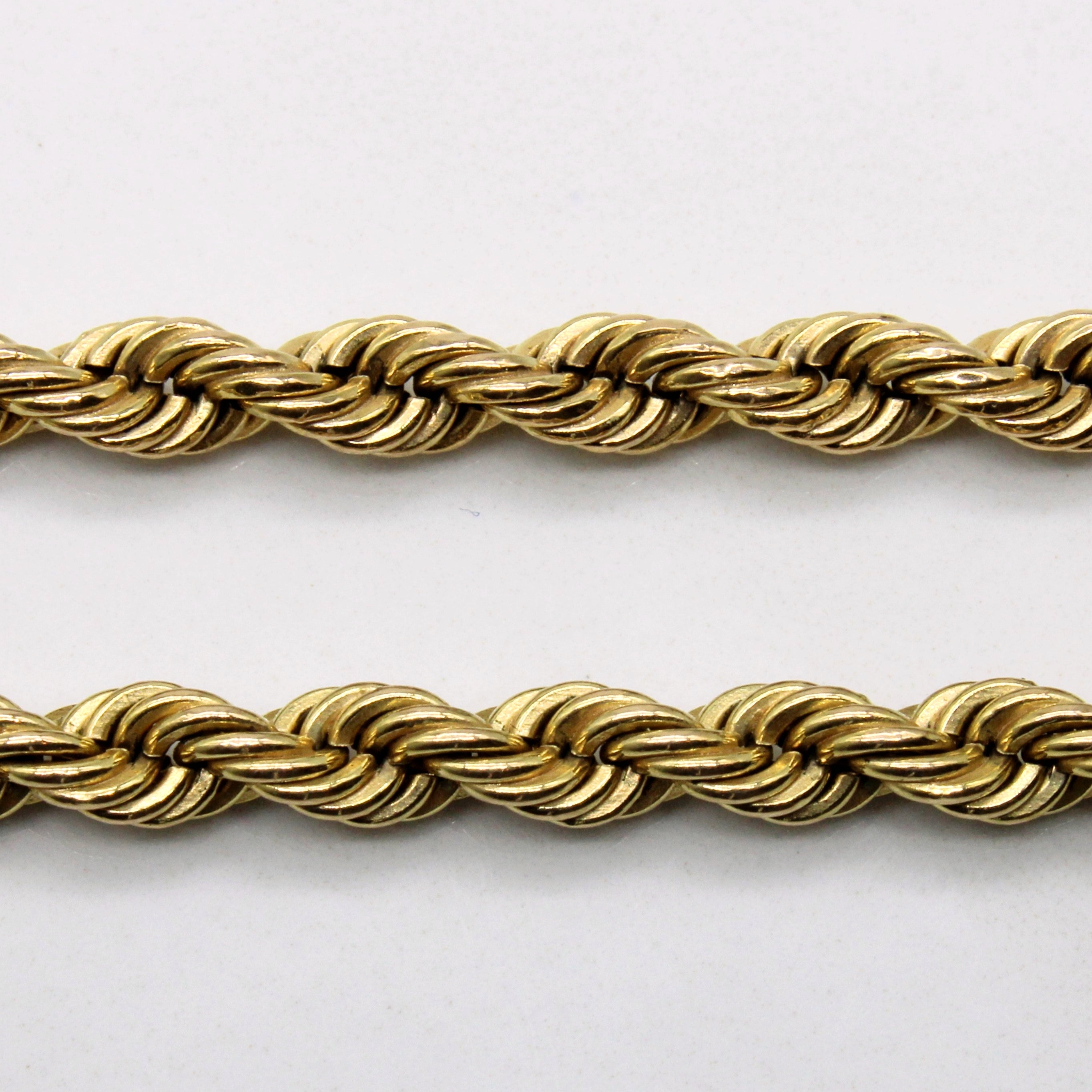 10k Yellow Gold Rope Chain | 30" |