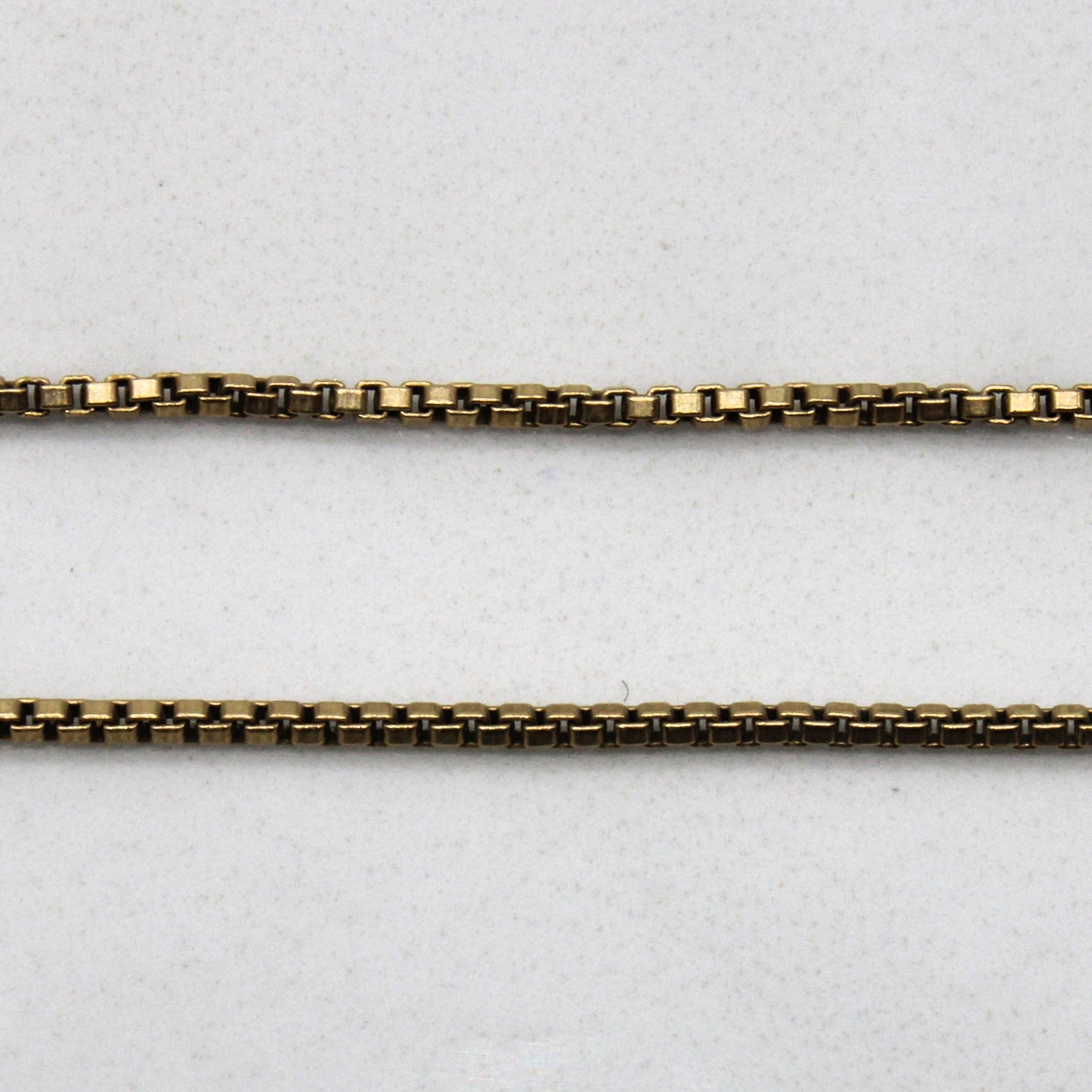 10k Yellow Gold Box Chain | 17" |