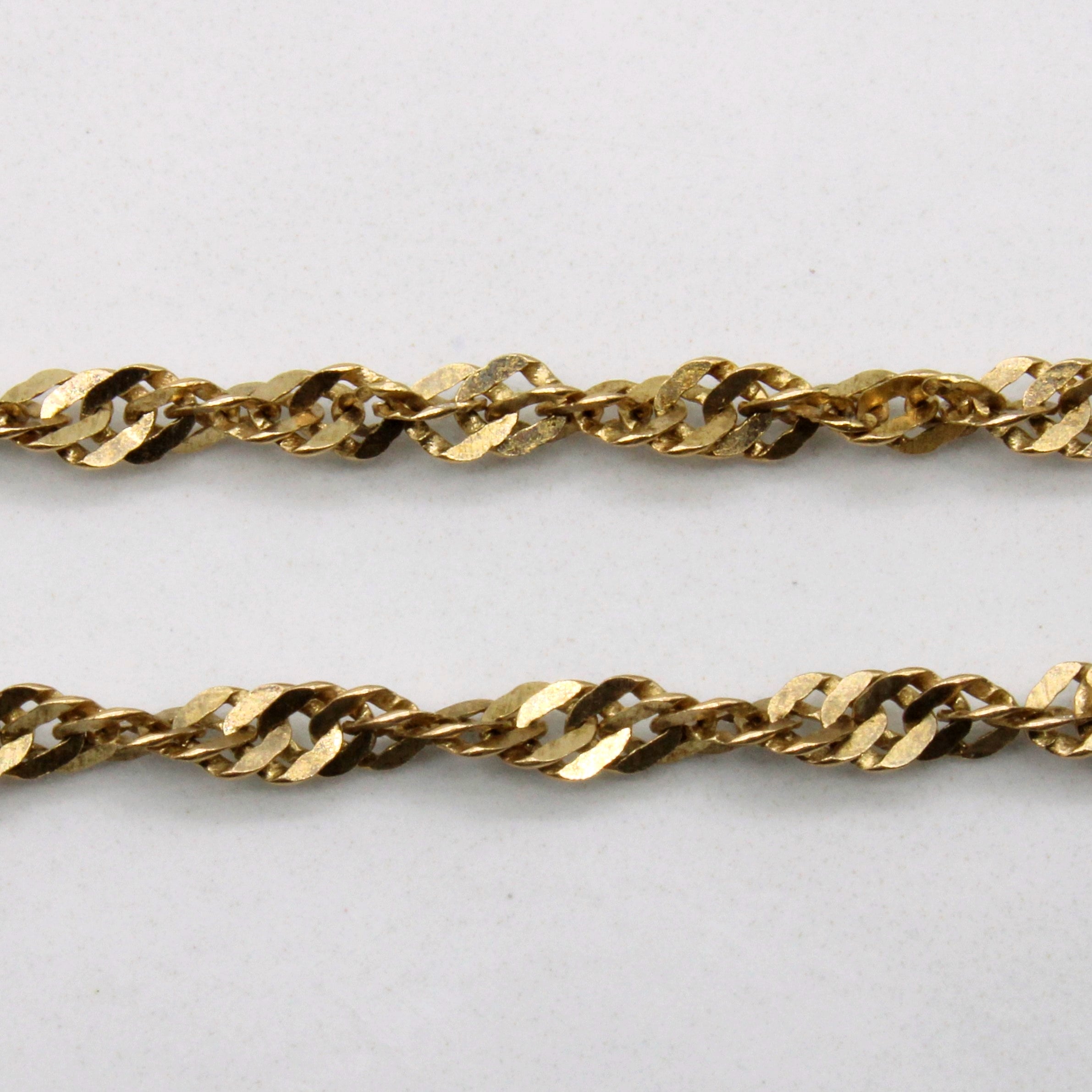 10k Yellow Gold Singapore Chain | 30" |