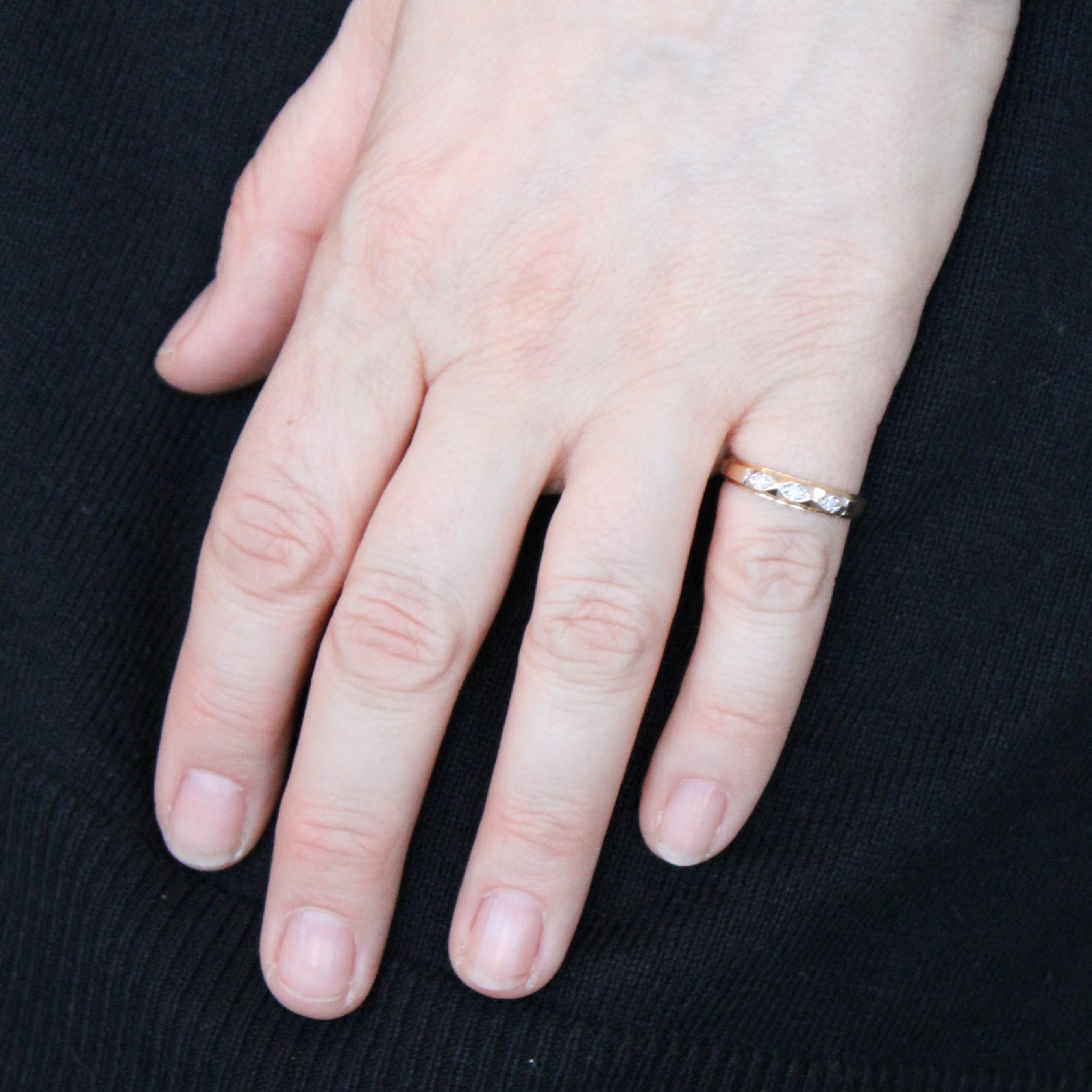 1930s Diamond Three Stone Ring | 0.03ctw | SZ 6 |