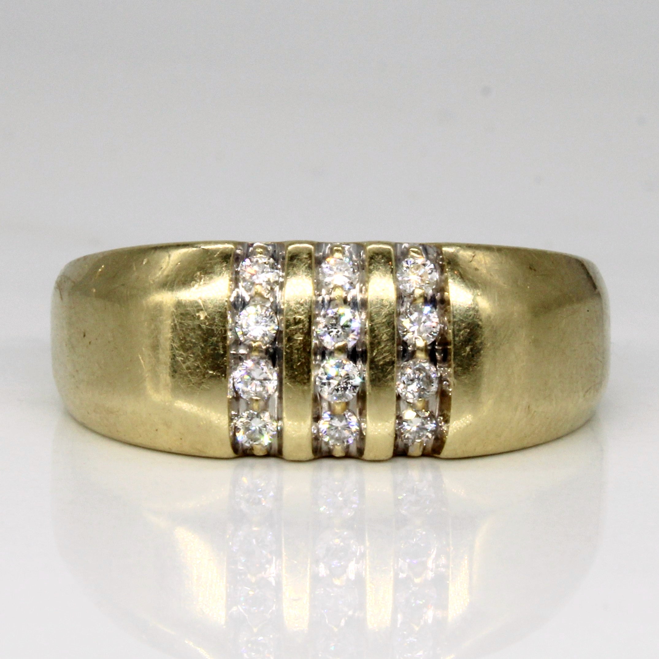 Channel Set Diamond Ring | 0.30ctw | SZ 10.5 |