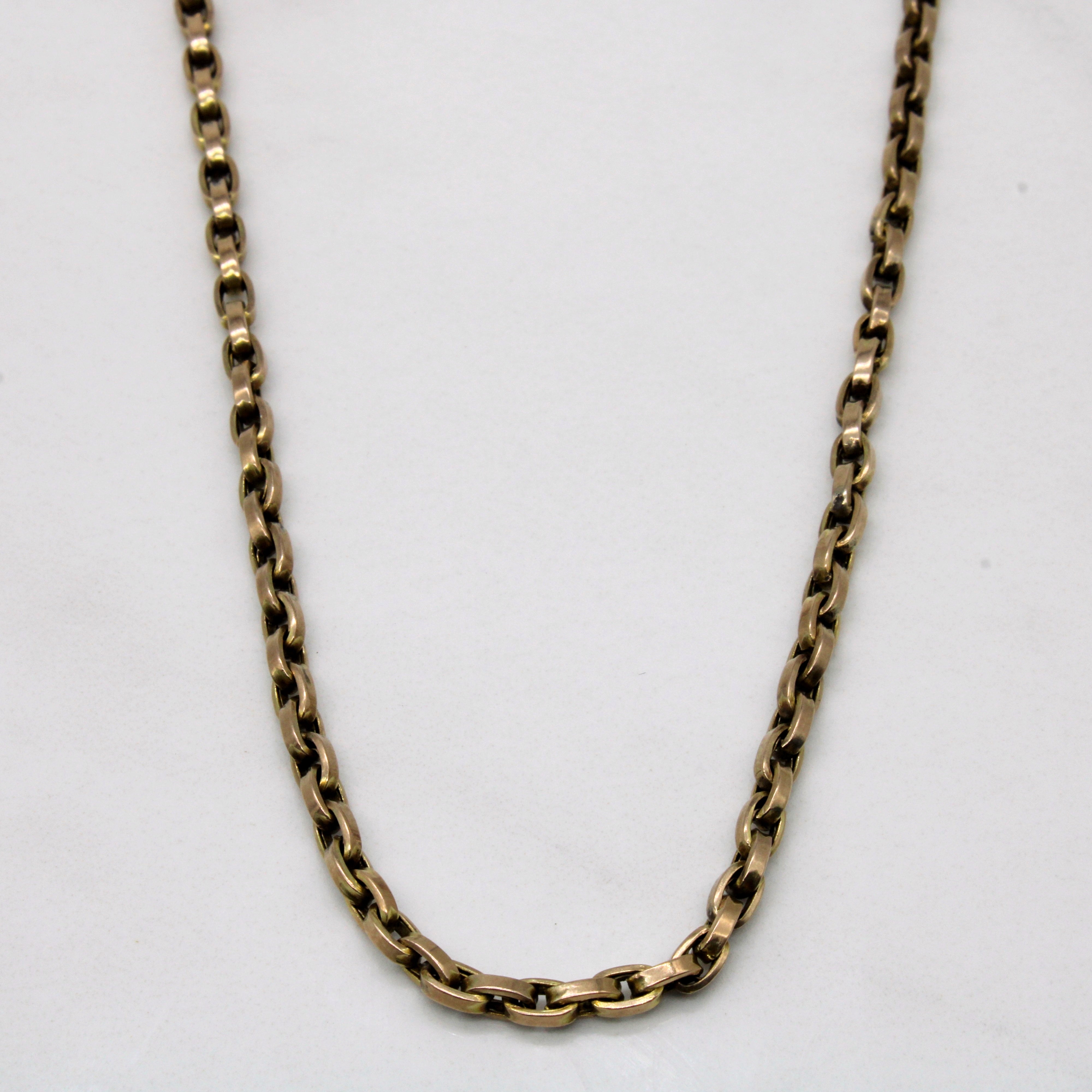 9k Yellow Gold Pocket Watch Chain | 57" |