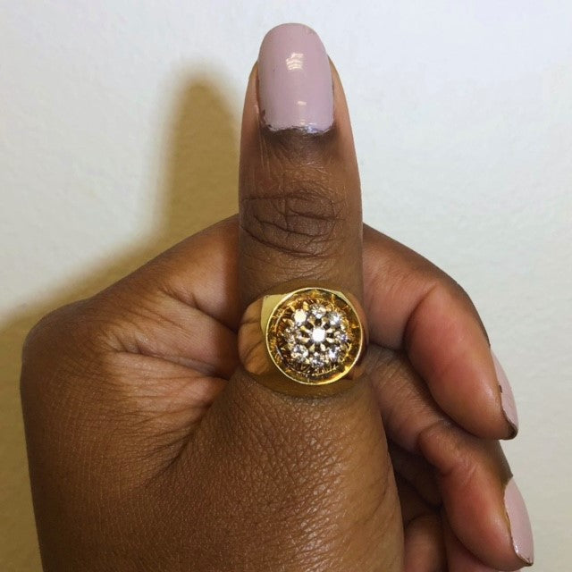 High Dome Diamond Cluster Ring | 0.54ctw | SZ 10.5 |