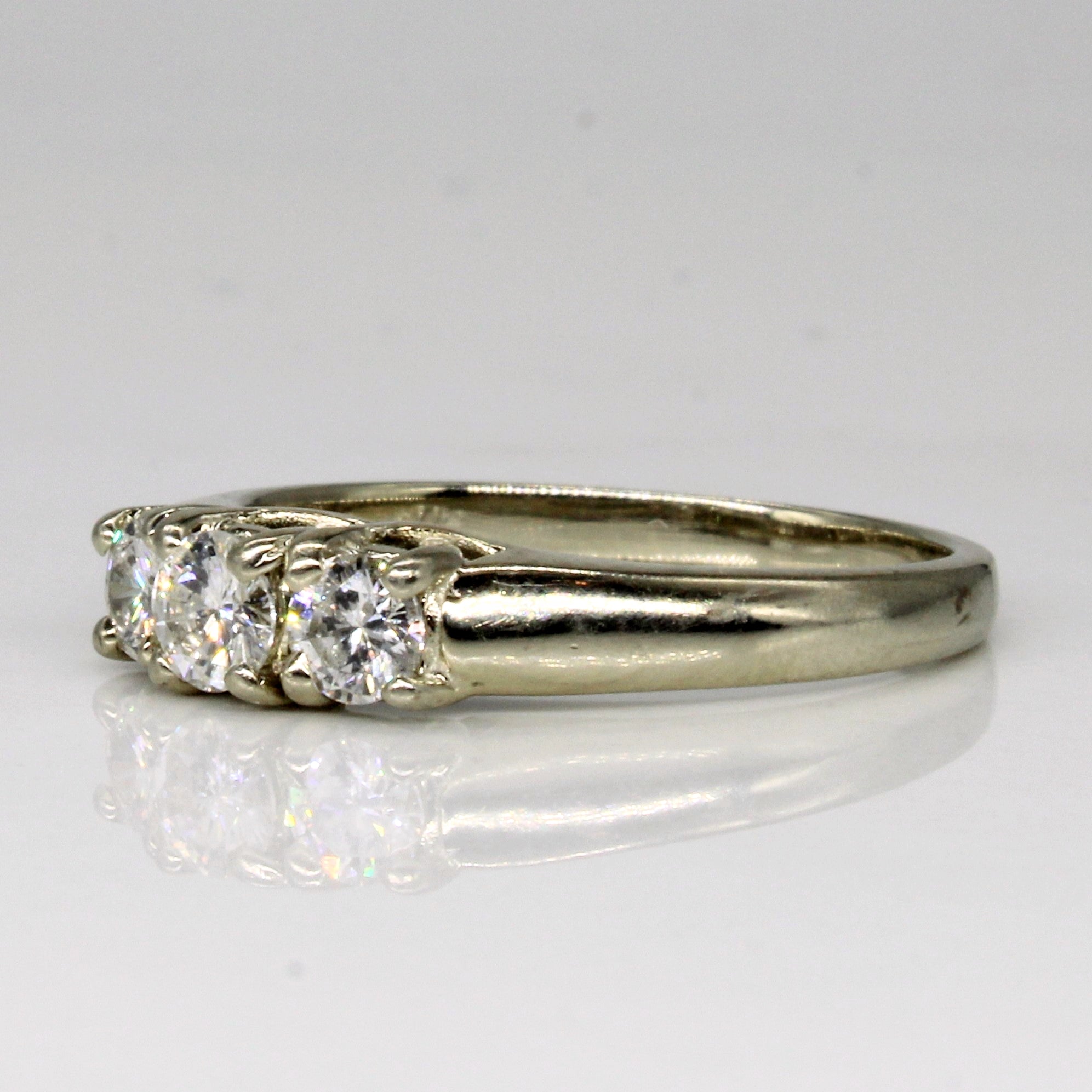 Three Stone Diamond Engagement Ring | 0.57ctw | SZ 8 |