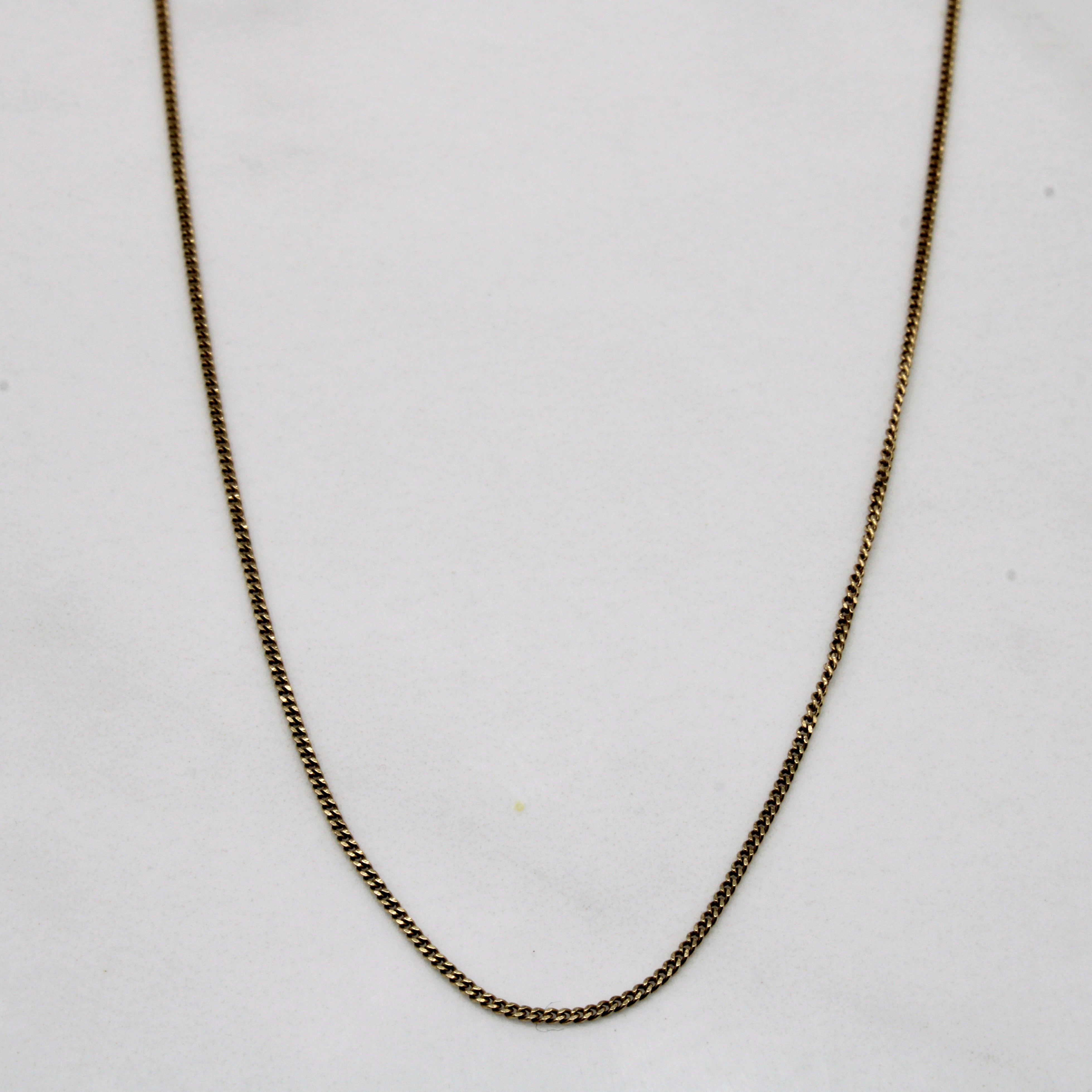 10k Yellow Gold Curb Chain | 16" |