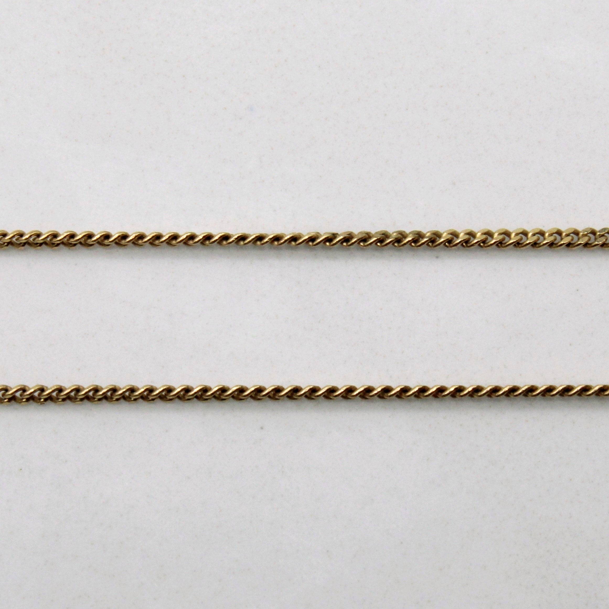 10k Yellow Gold Curb Chain | 16" |