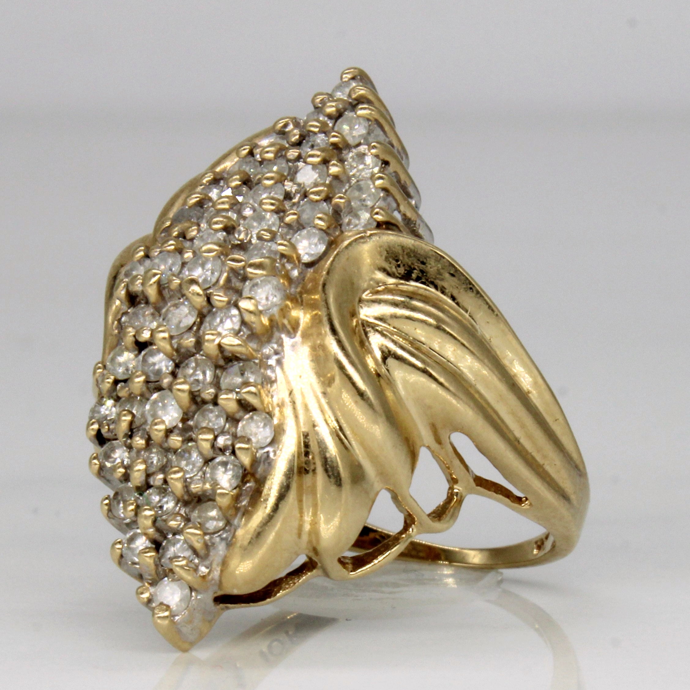 Diamond Waterfall Ring | 1.00ctw | SZ 7 |