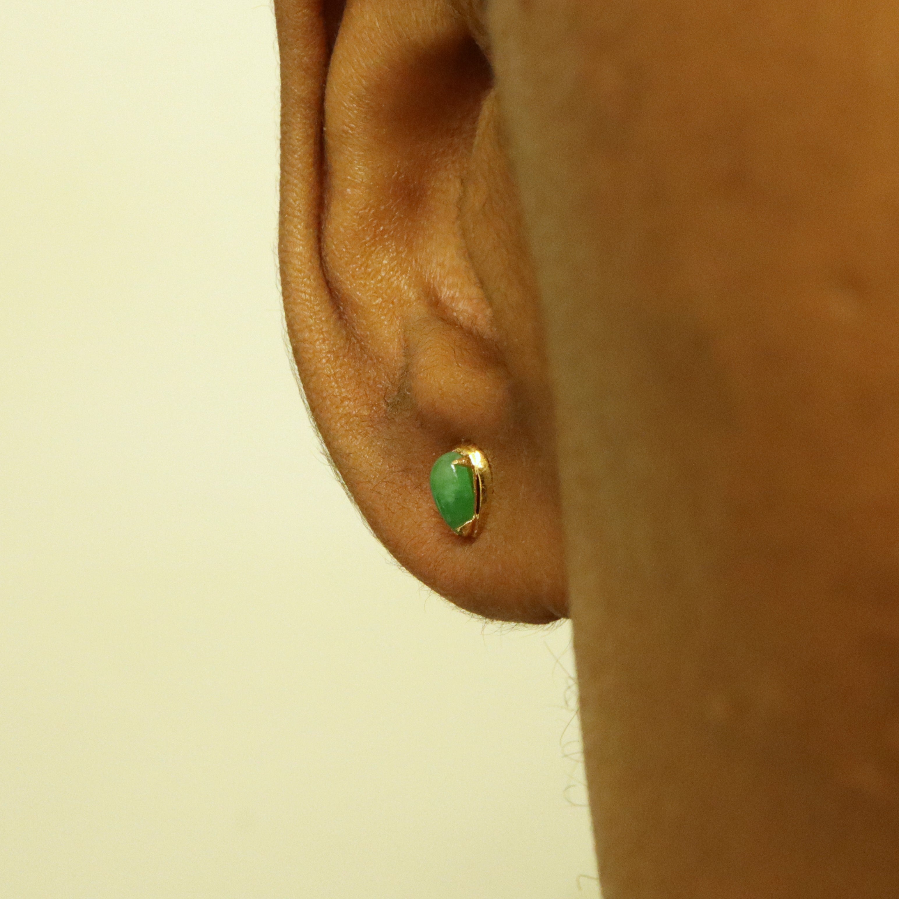 Jadeite Stud Earrings | 0.40ctw |