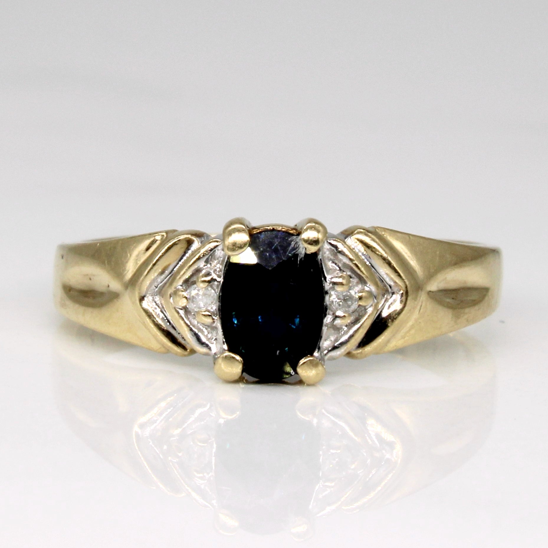 Sapphire & Diamond Ring | 0.60ct, 0.02ctw | SZ 6.25 |