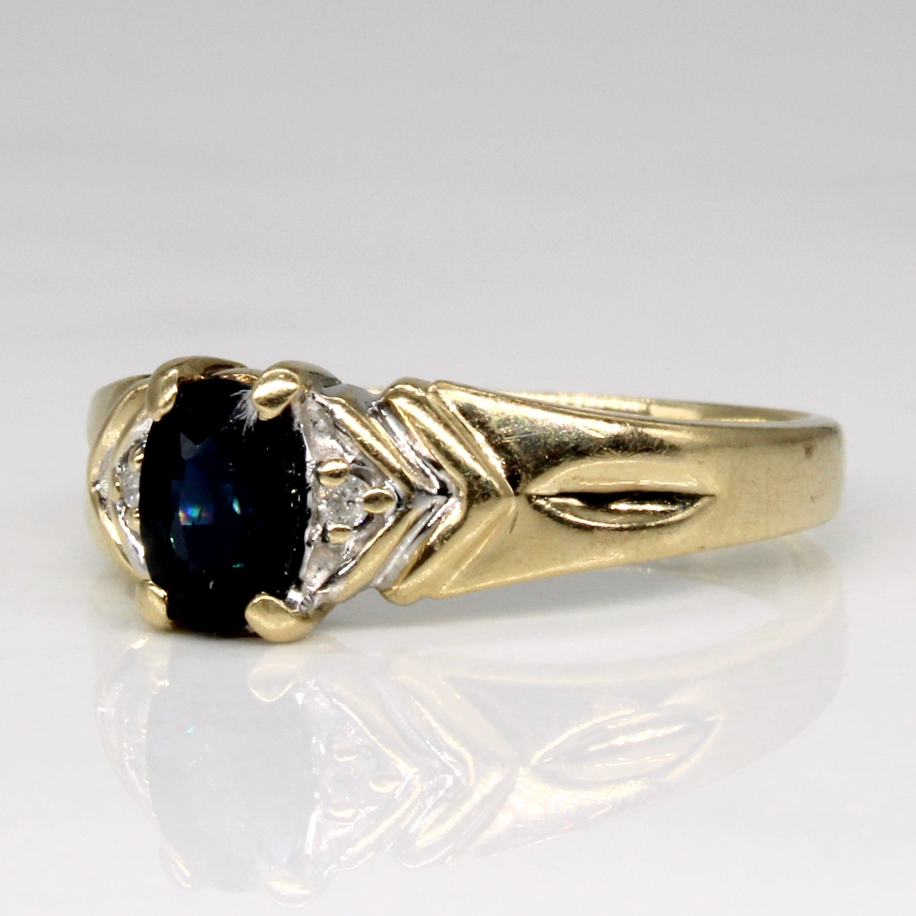 Sapphire & Diamond Ring | 0.60ct, 0.02ctw | SZ 6.25 |