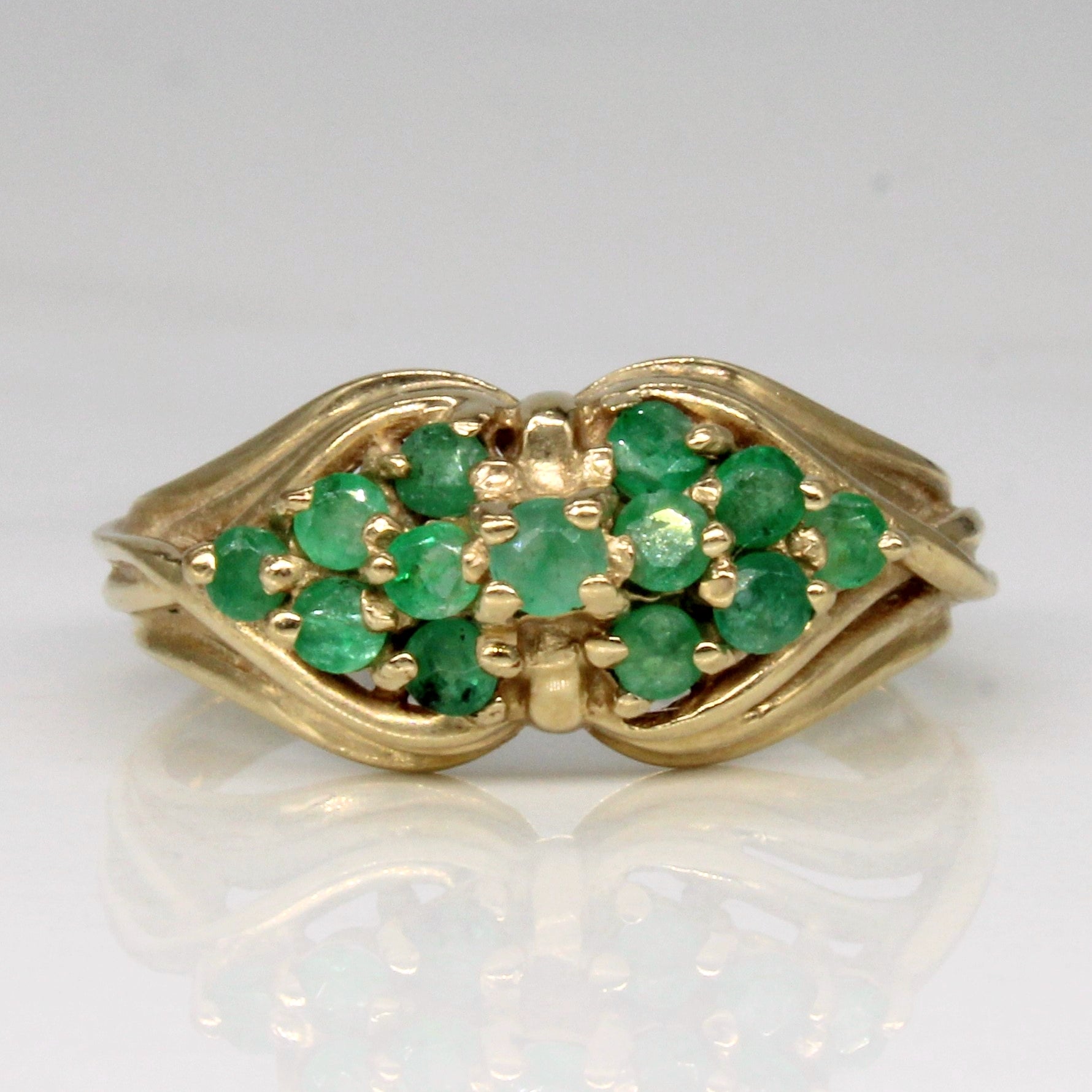 Emerald Cocktail Ring | 0.35ctw | SZ 5 |