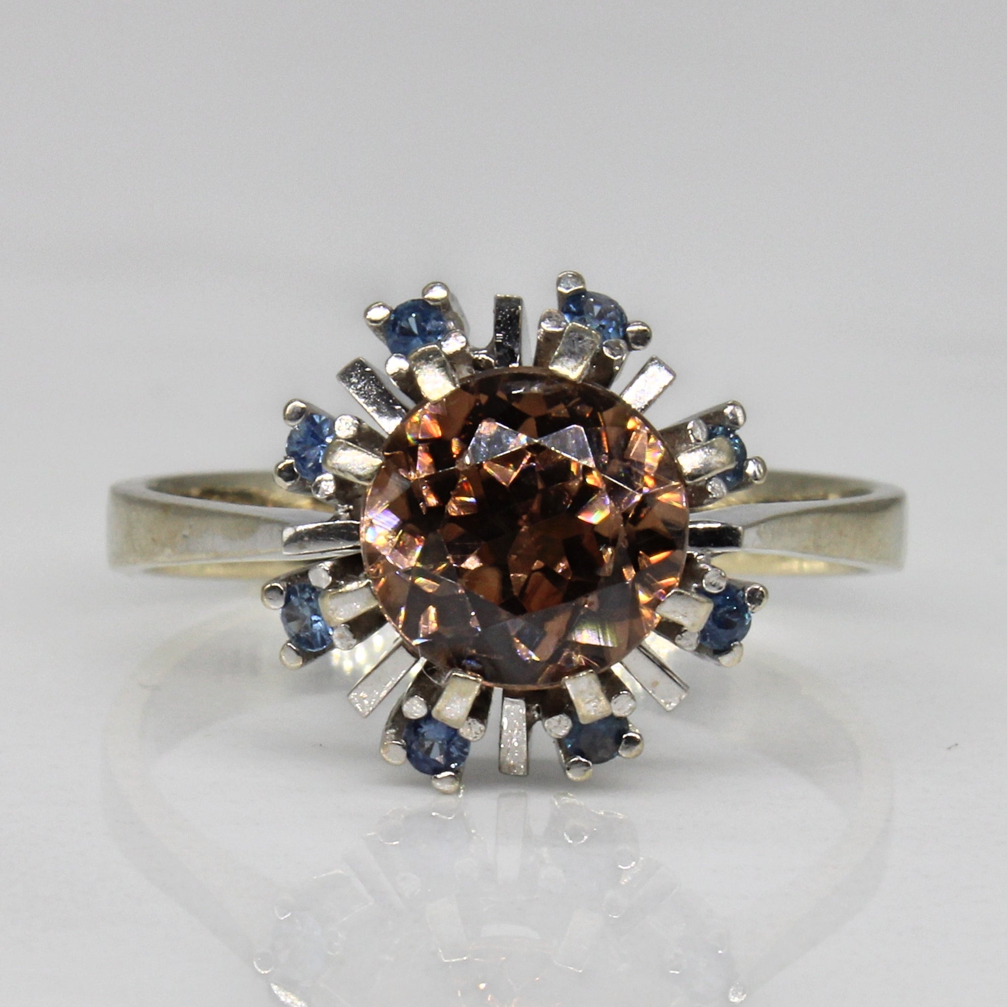 Zircon & Sapphire Cocktail Ring | 3.01ct, 0.16ctw | SZ 10.5 |
