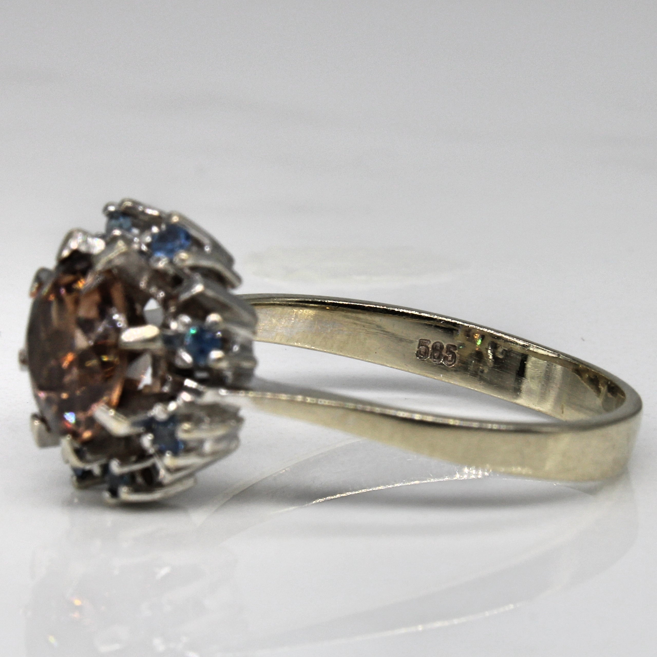 Zircon & Sapphire Cocktail Ring | 3.01ct, 0.16ctw | SZ 10.5 |