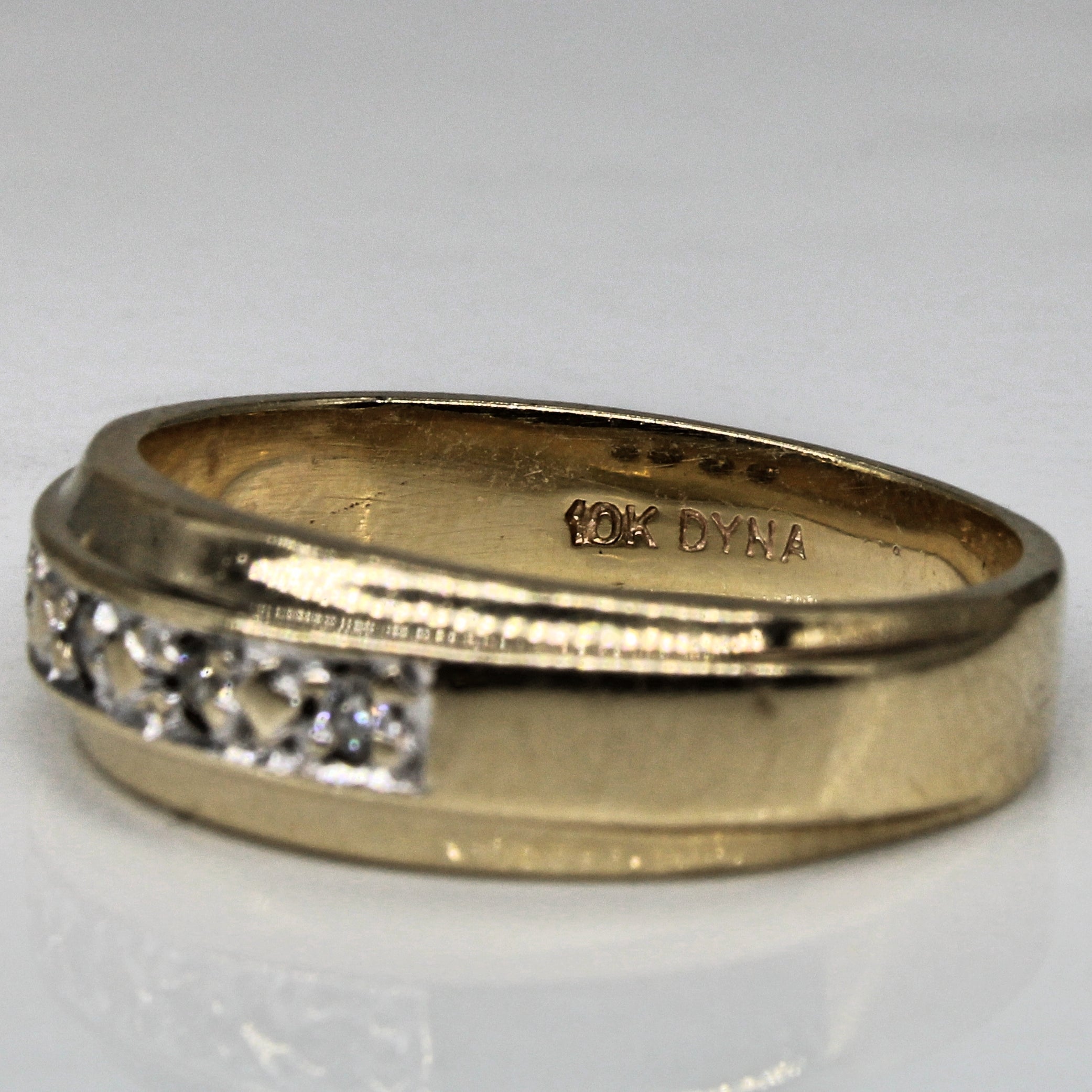 Yellow Gold Diamond Band | 0.06ctw | SZ 7.25 |
