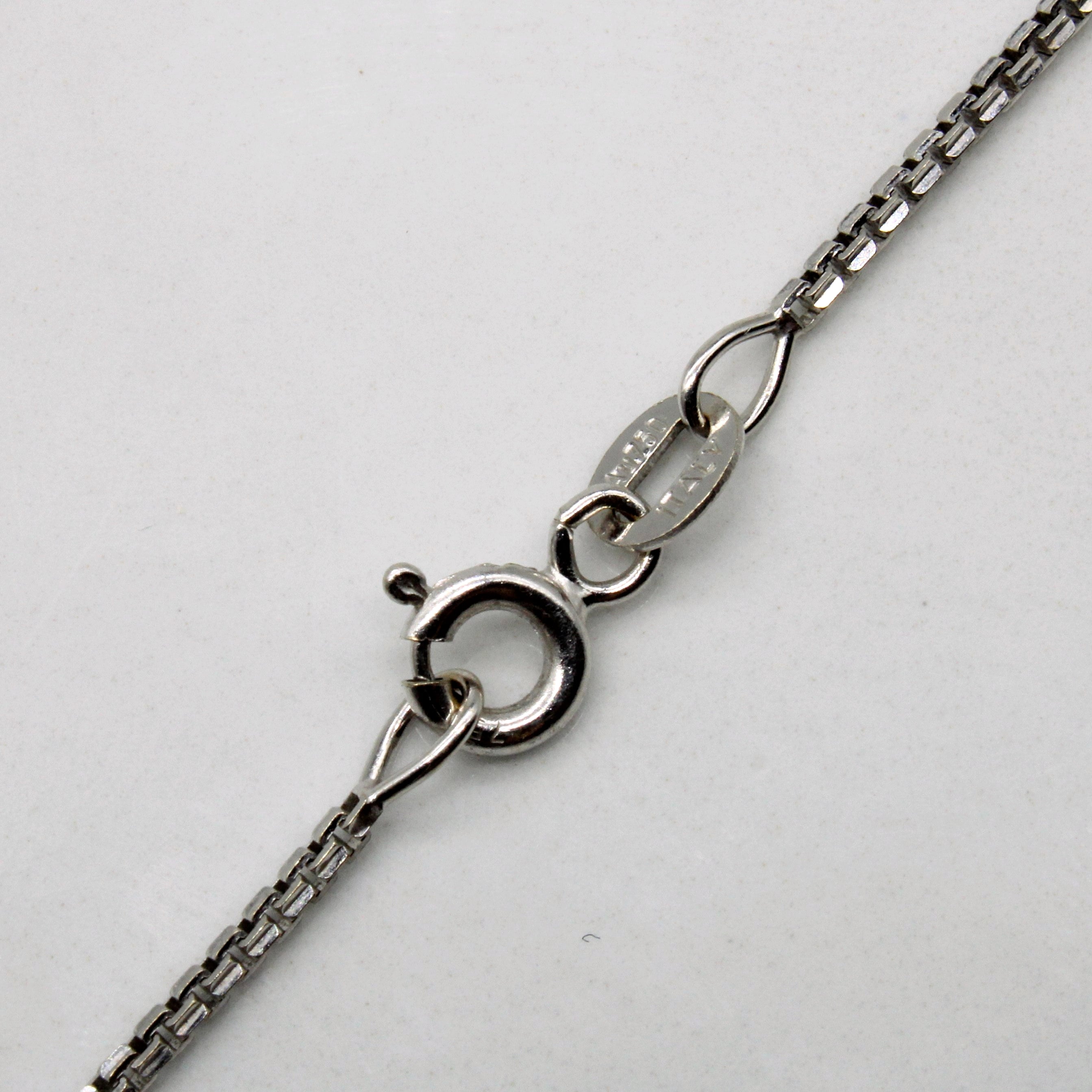 Diamond Cluster Heart Necklace | 0.50ctw | 18" |