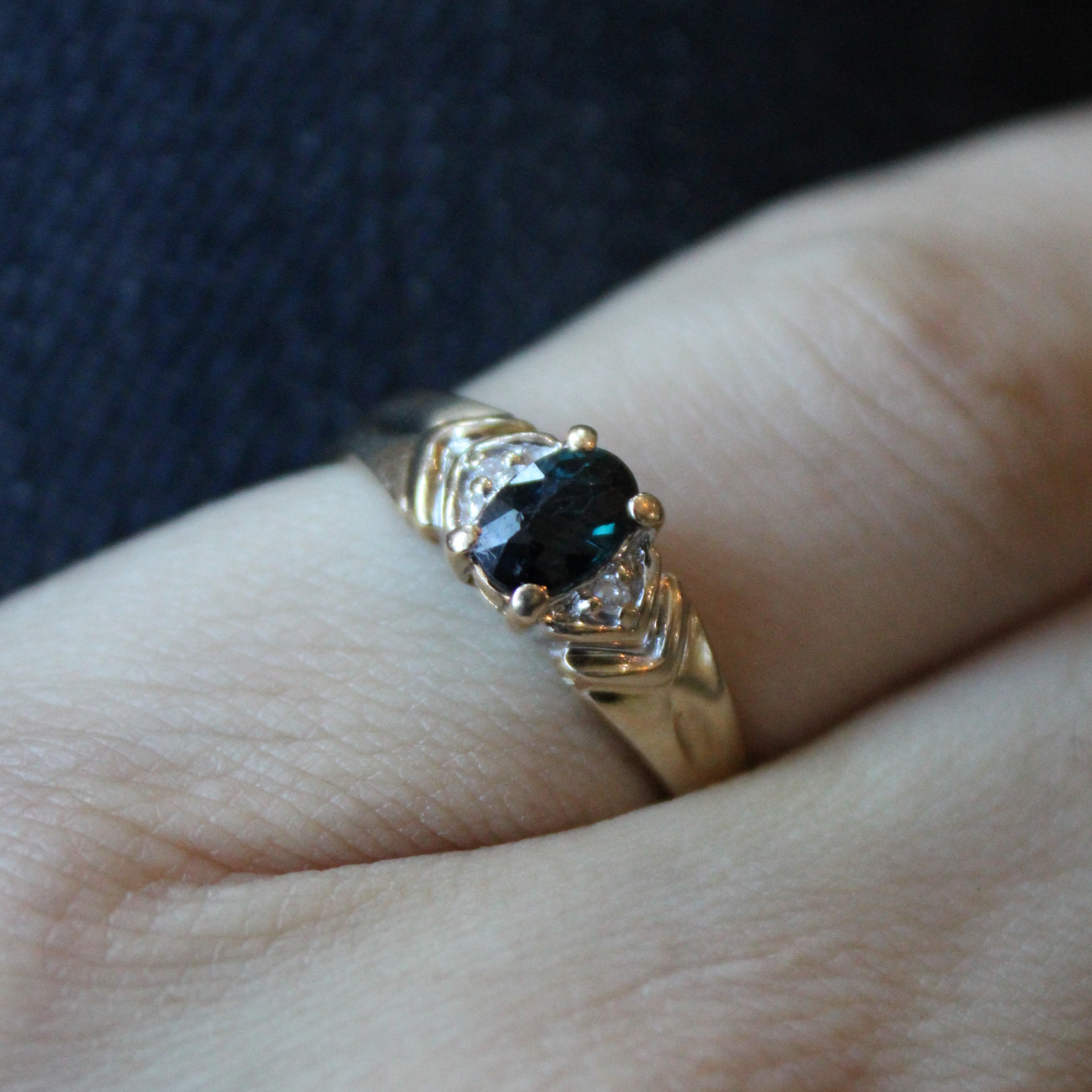 Sapphire & Diamond Ring | 0.60ct, 0.02ctw | SZ 6.25 |