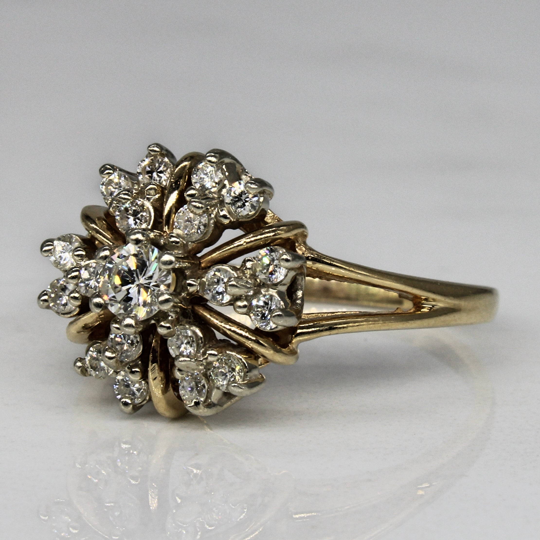 Diamond Petal Cluster Ring | 0.54ctw | SZ 7.75 |