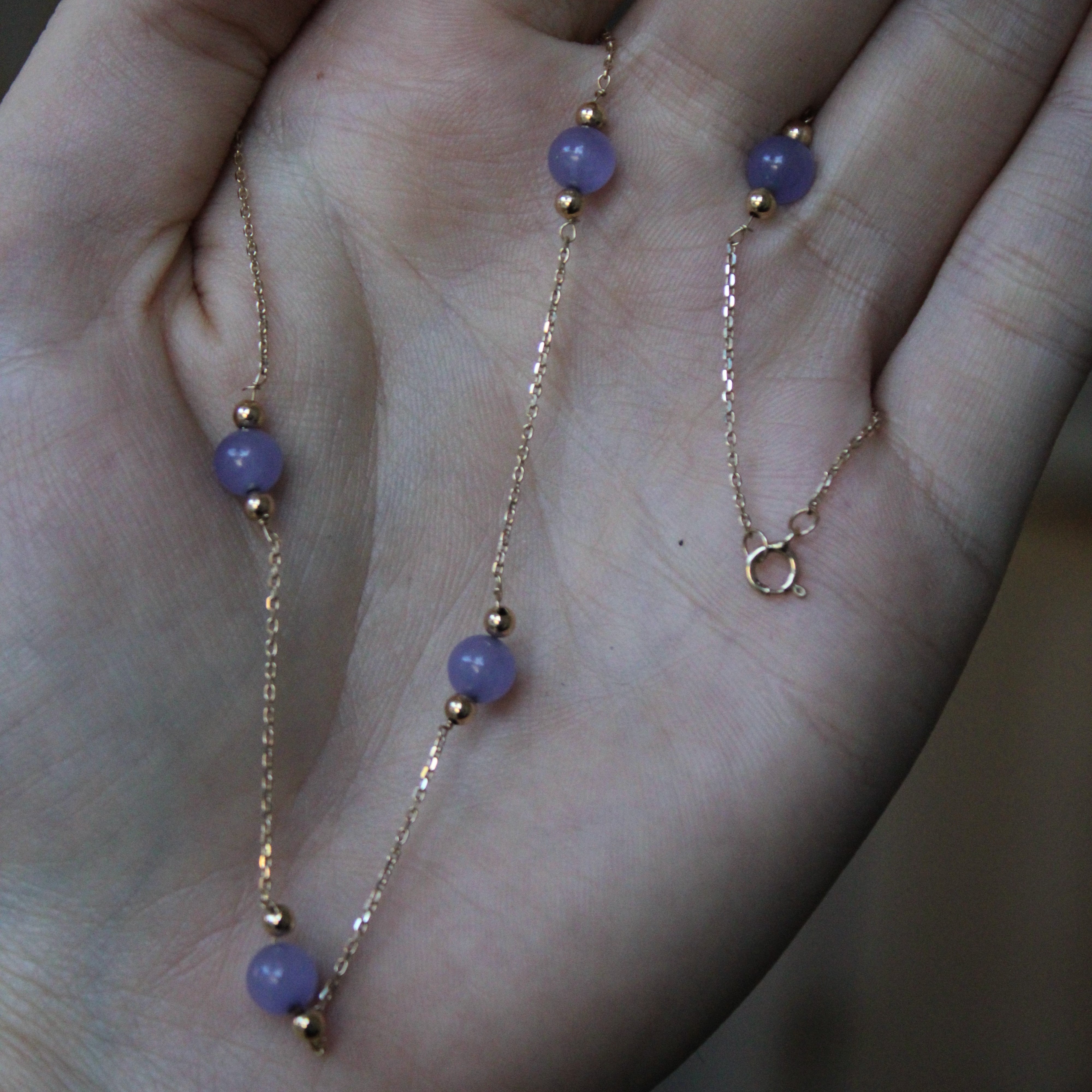 Dyed Quartz Bead Necklace | 9.00ctw | 18" |