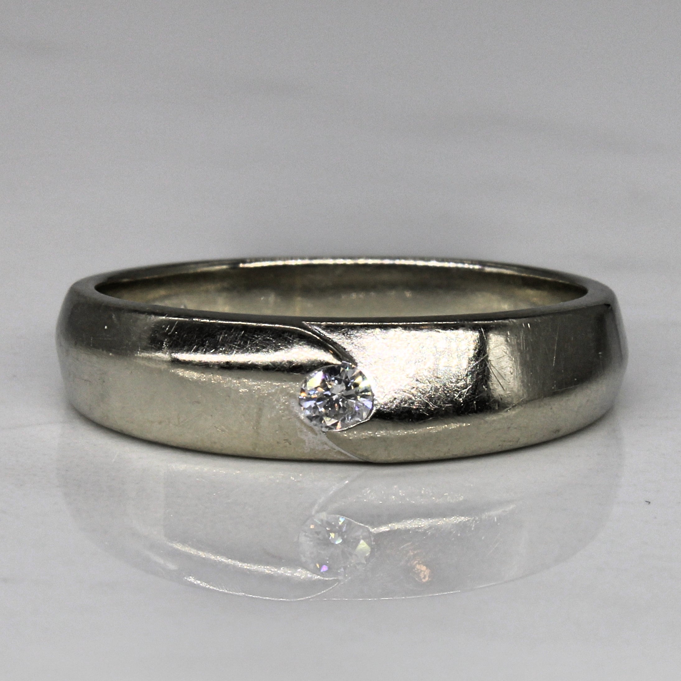 Flush Set Diamond Band | 0.08ct | SZ 9.75 |