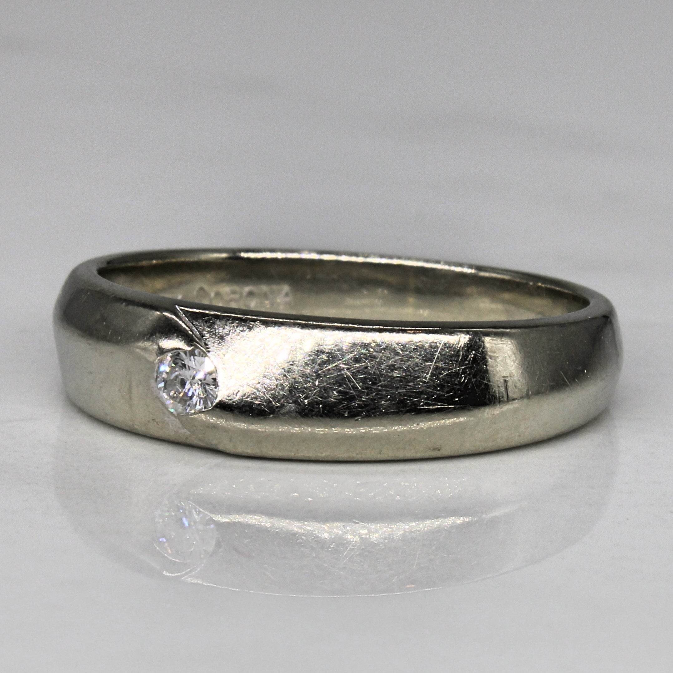 Flush Set Diamond Band | 0.08ct | SZ 9.75 |