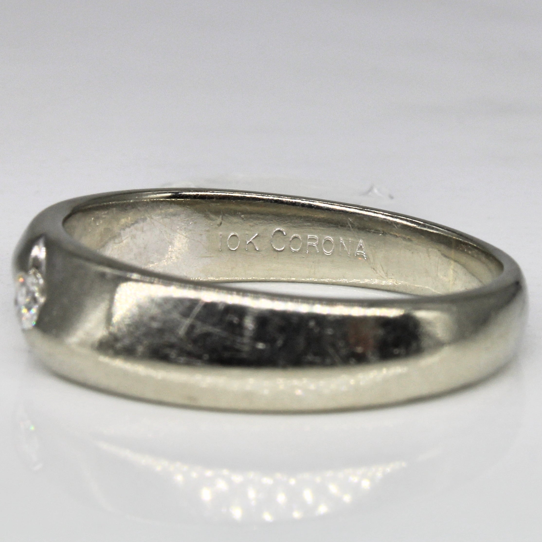 Flush Set Diamond Band | 0.08ct | SZ 9.75 |