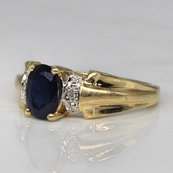 Sapphire & Diamond Cocktail Ring | 1.00ct, 0.01ctw | SZ 6.25 |